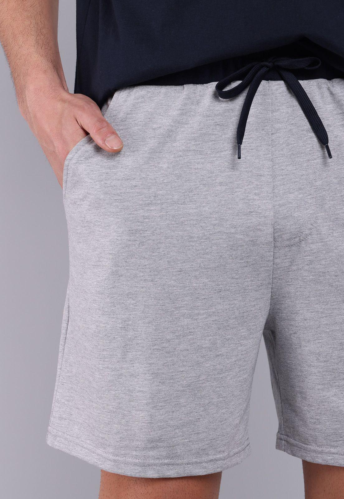 Pijama Hombre Arrow Corto Cuello V Bicolor-4