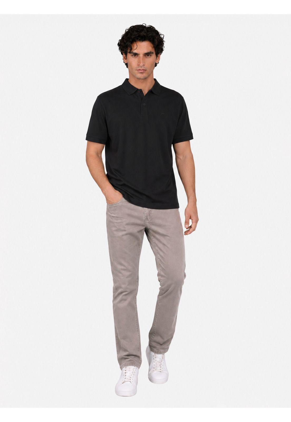 Polera Algodón Lisa Regular Fit Negro Arrow PO34040NE-3