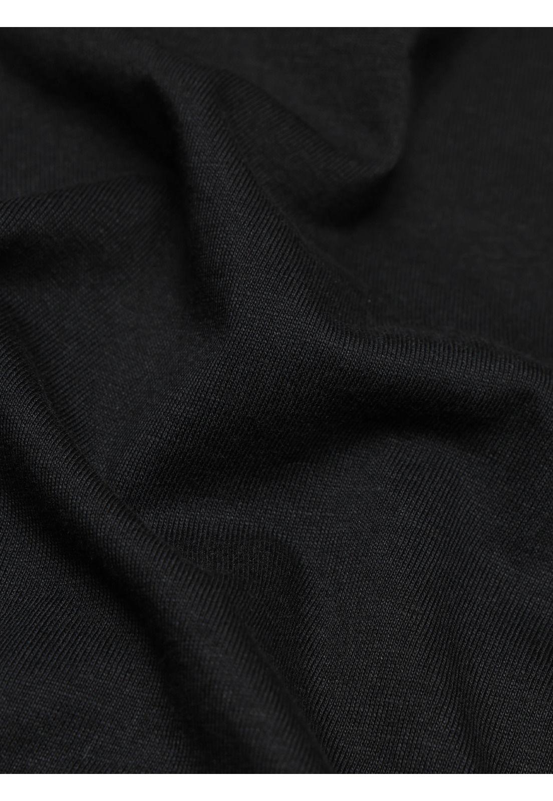 Polera Algodón Lisa Regular Fit Negro Arrow PO34040NE-5