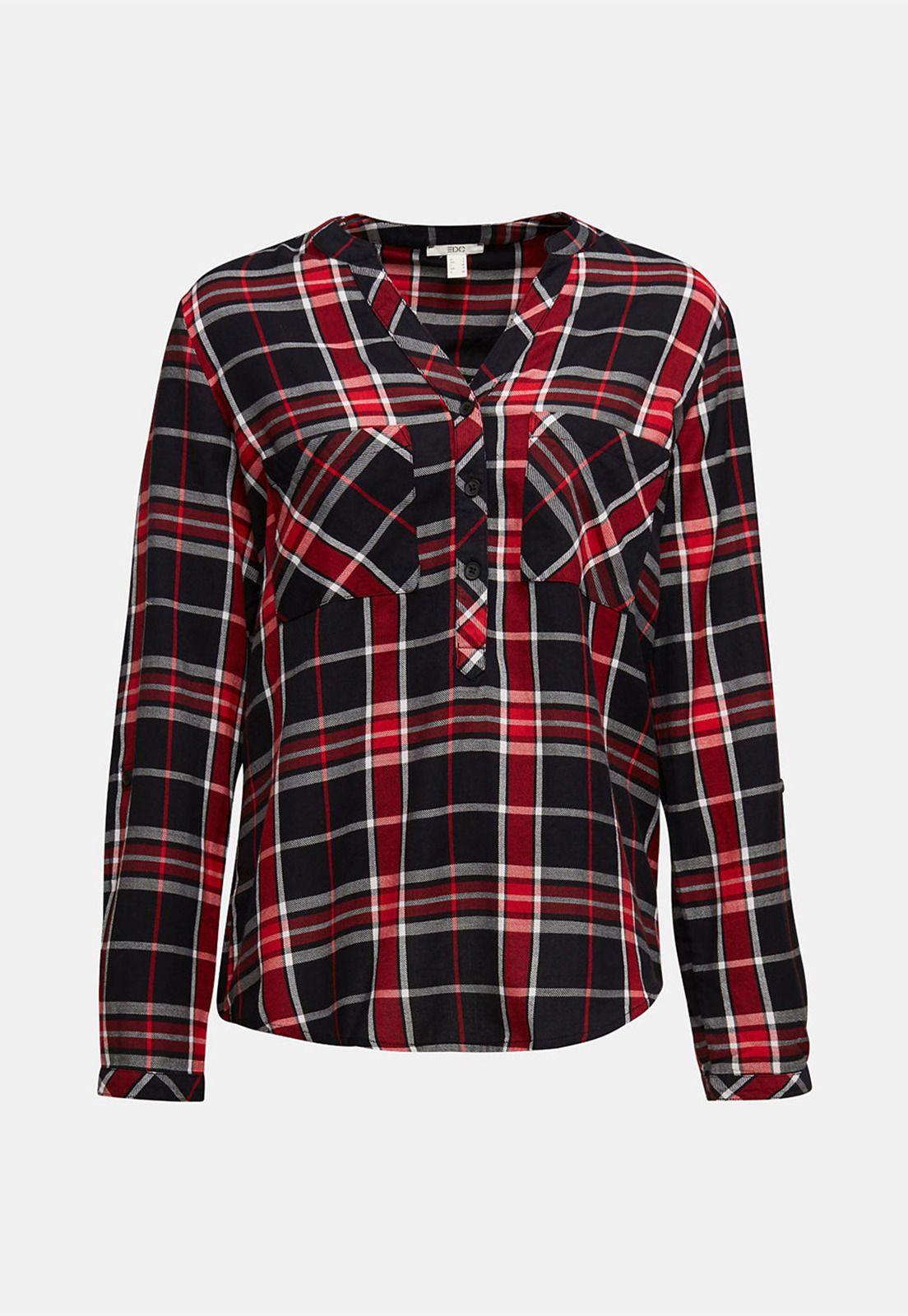 Blusa Manga Larga A Cuadros Esprit-3