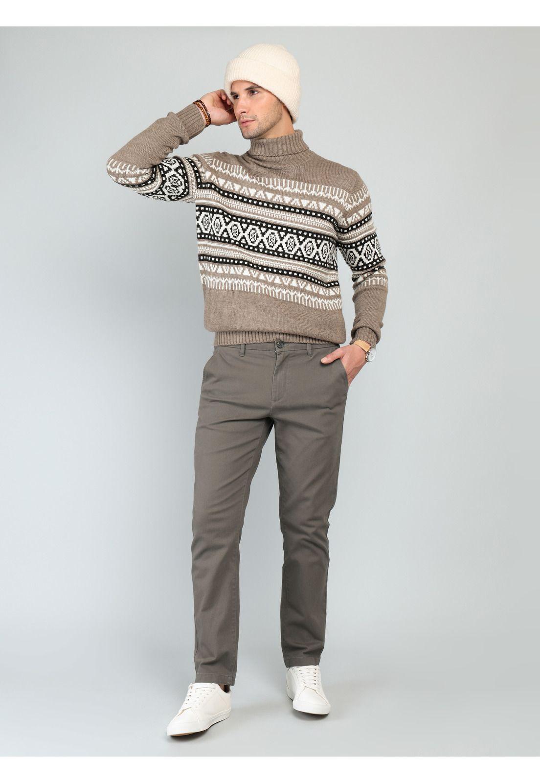 Pantalón Chino Spandex Regular Fit Café Arrow PA33030CA-3