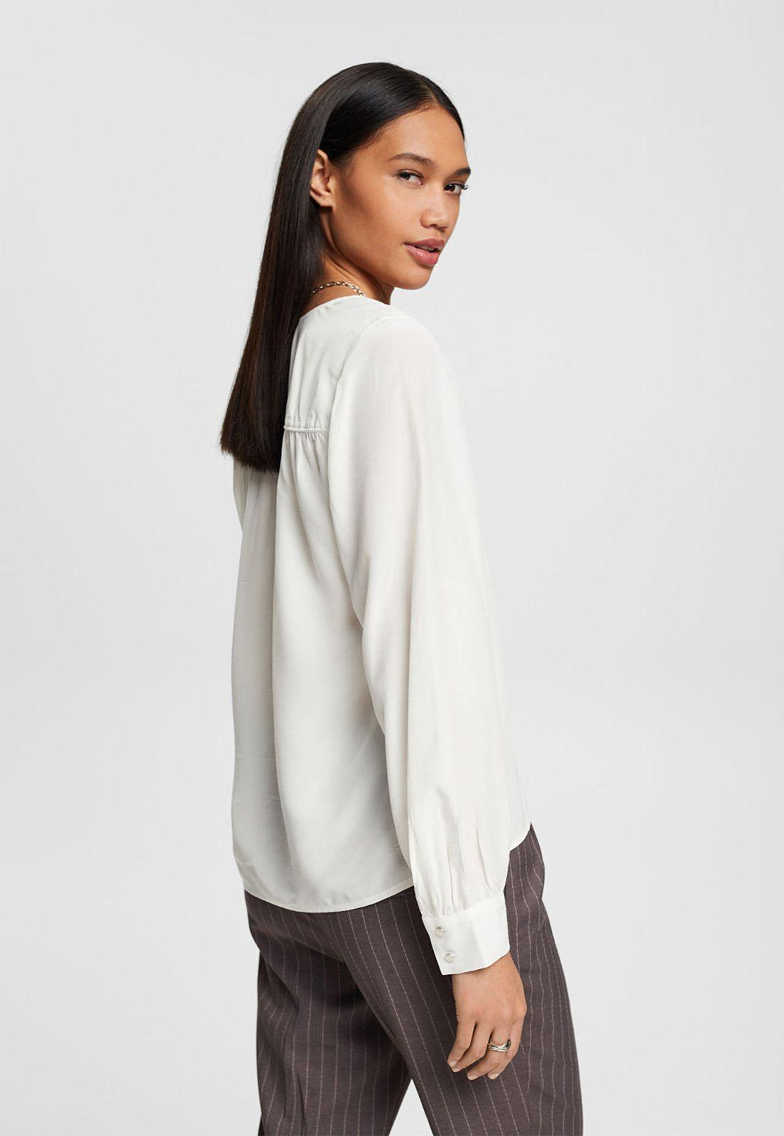 Blusa Con Cuello En U Mujer Esprit-1