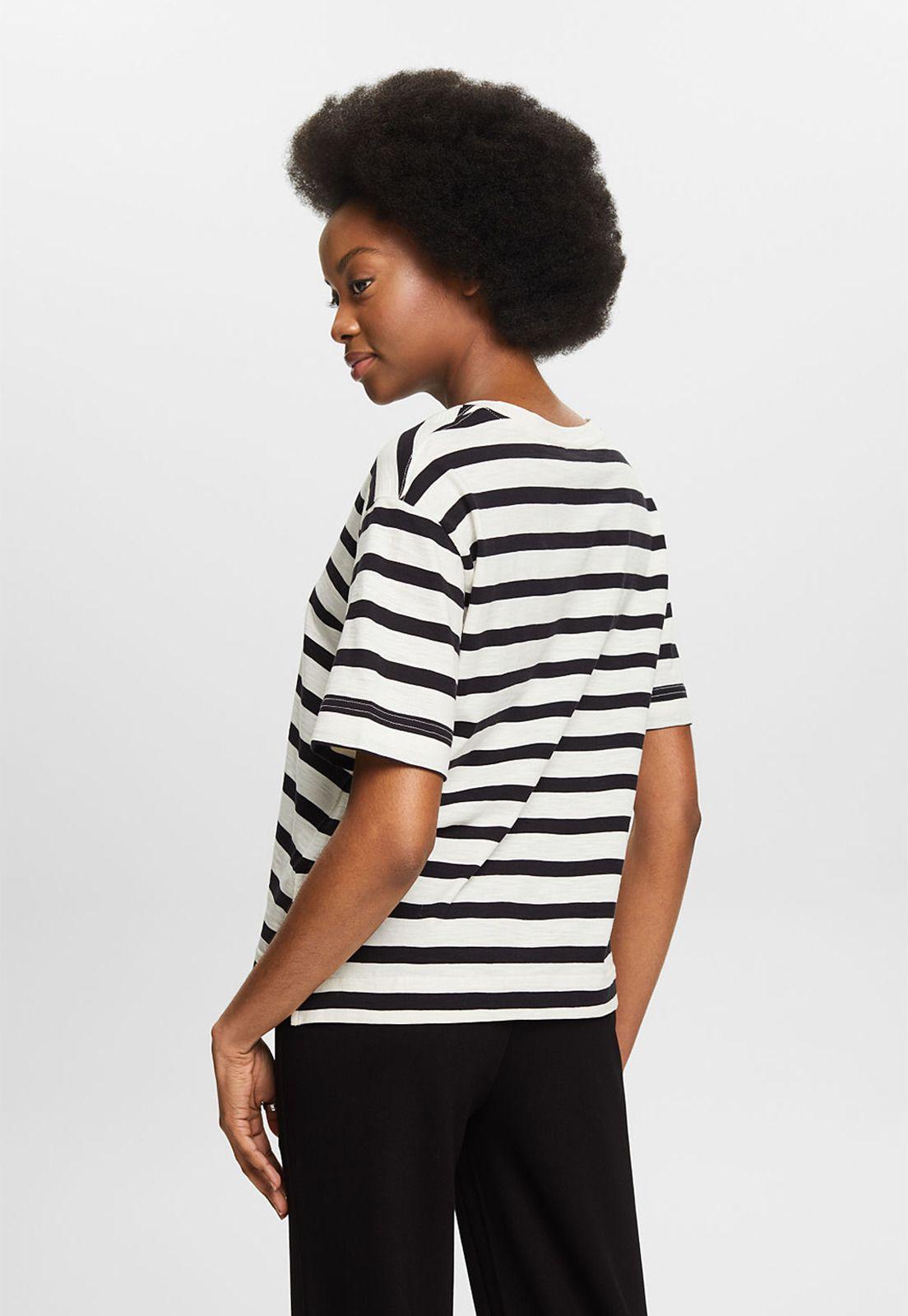 Polera Rayada Cuello V Mujer Esprit 034EE1K328-1