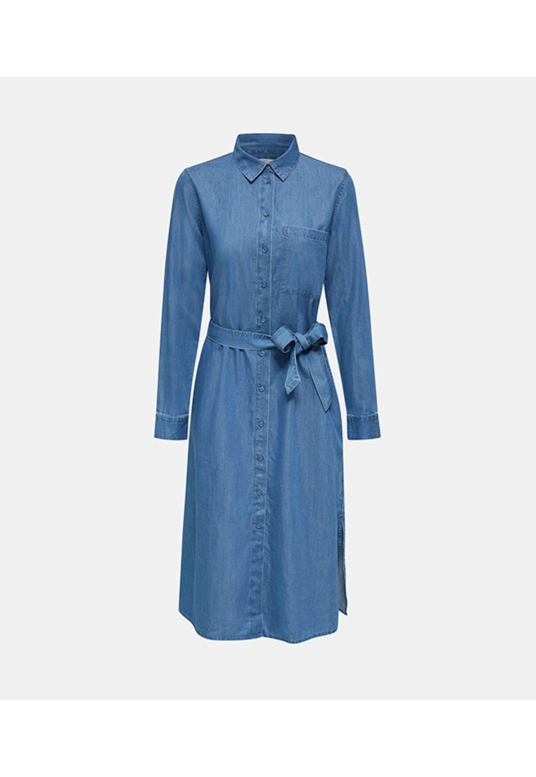 Vestido camisero con lyocell-3