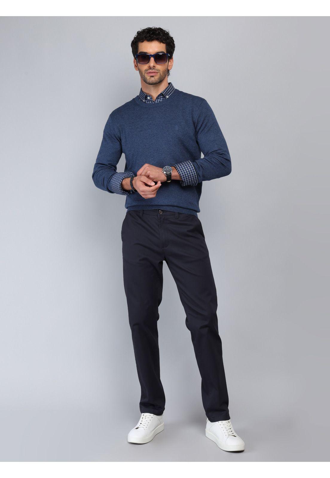 Pantalón Chino Spandex Regular Fit Azul Marino Piero Butti PBCIB11NB-3