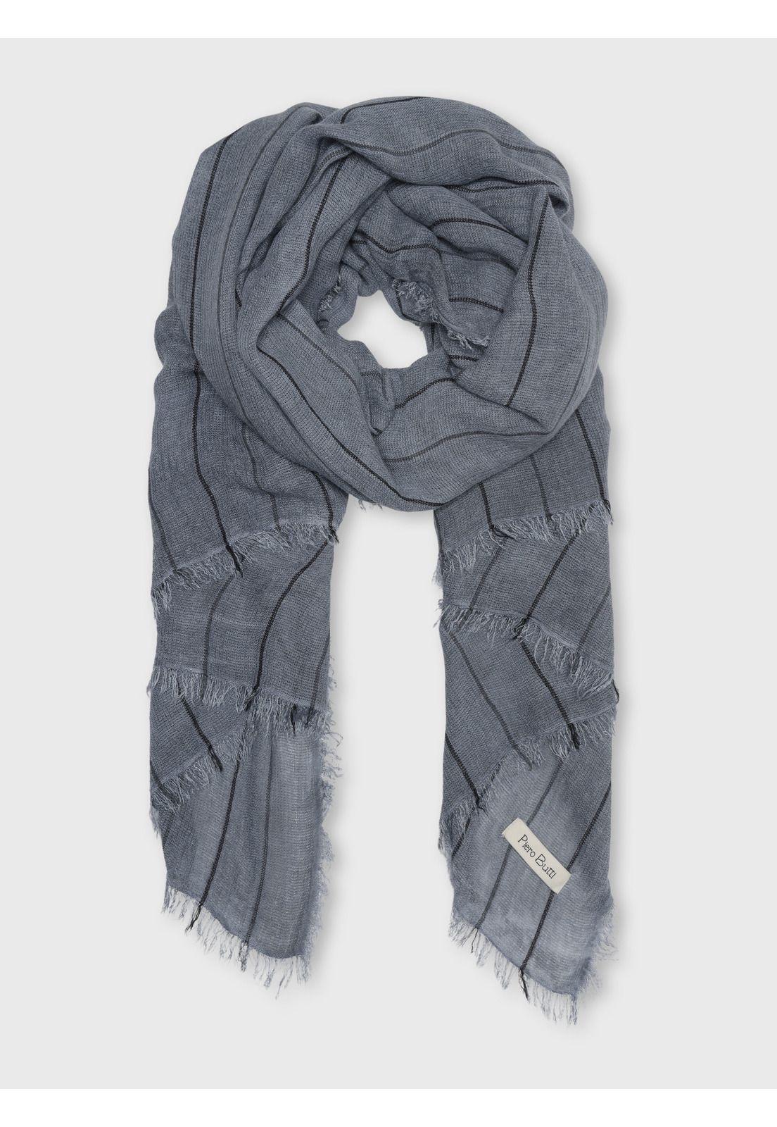 Pañuelo Viscosa A Rayas Azul Piero Butti PBCVQ91AZ-0