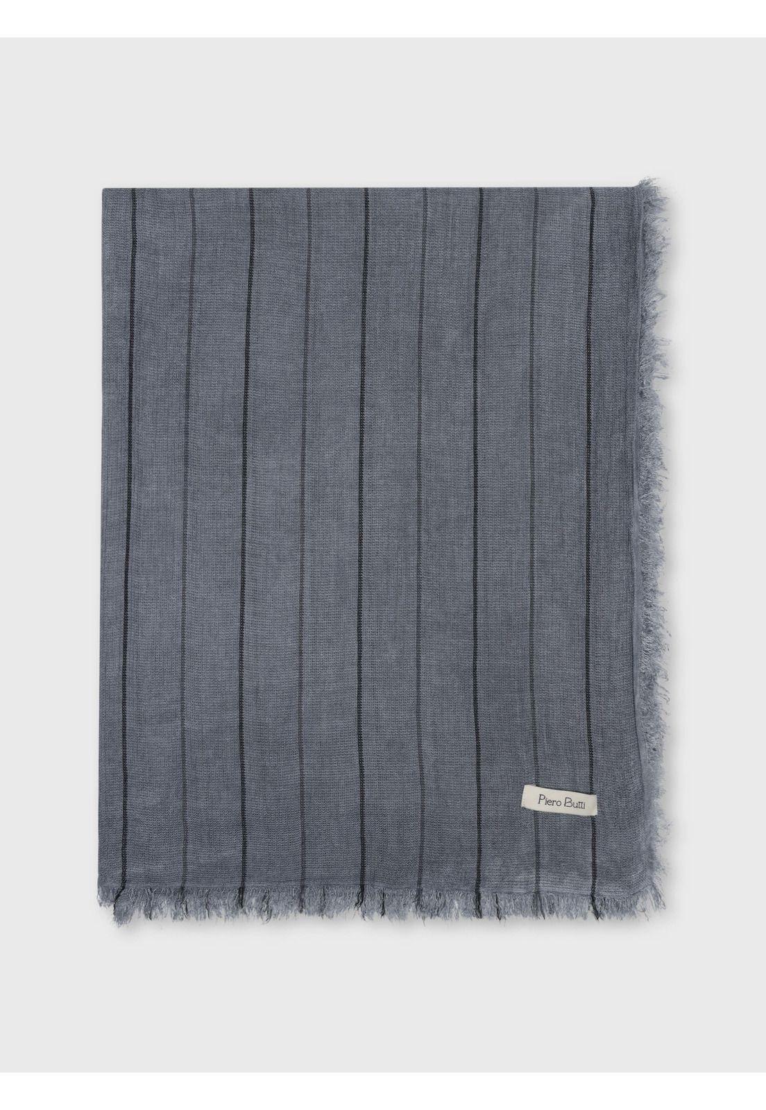 Pañuelo Viscosa A Rayas Azul Piero Butti PBCVQ91AZ-1