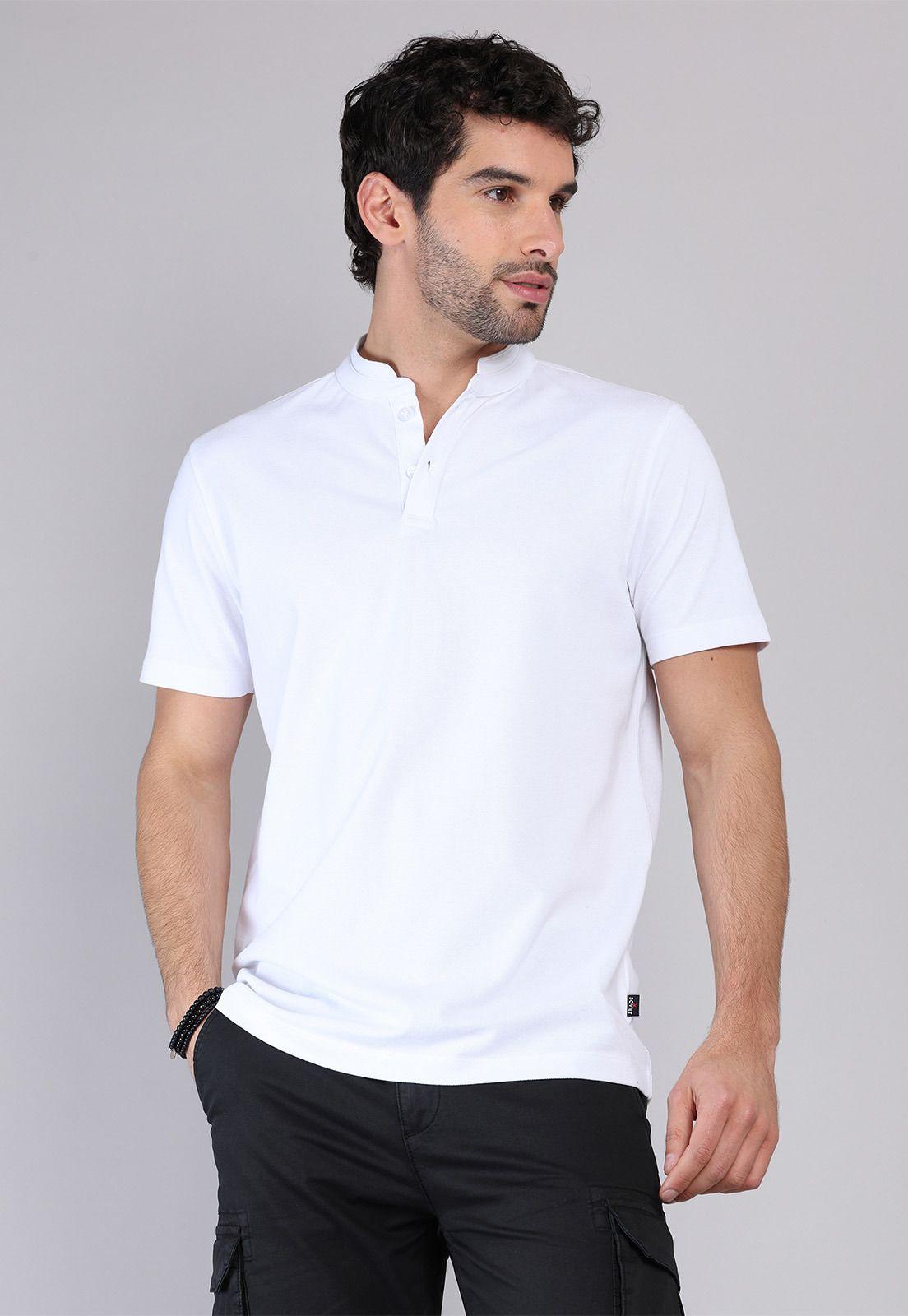 Polera Pique Cuello Mao Soviet SCVK045BL-0