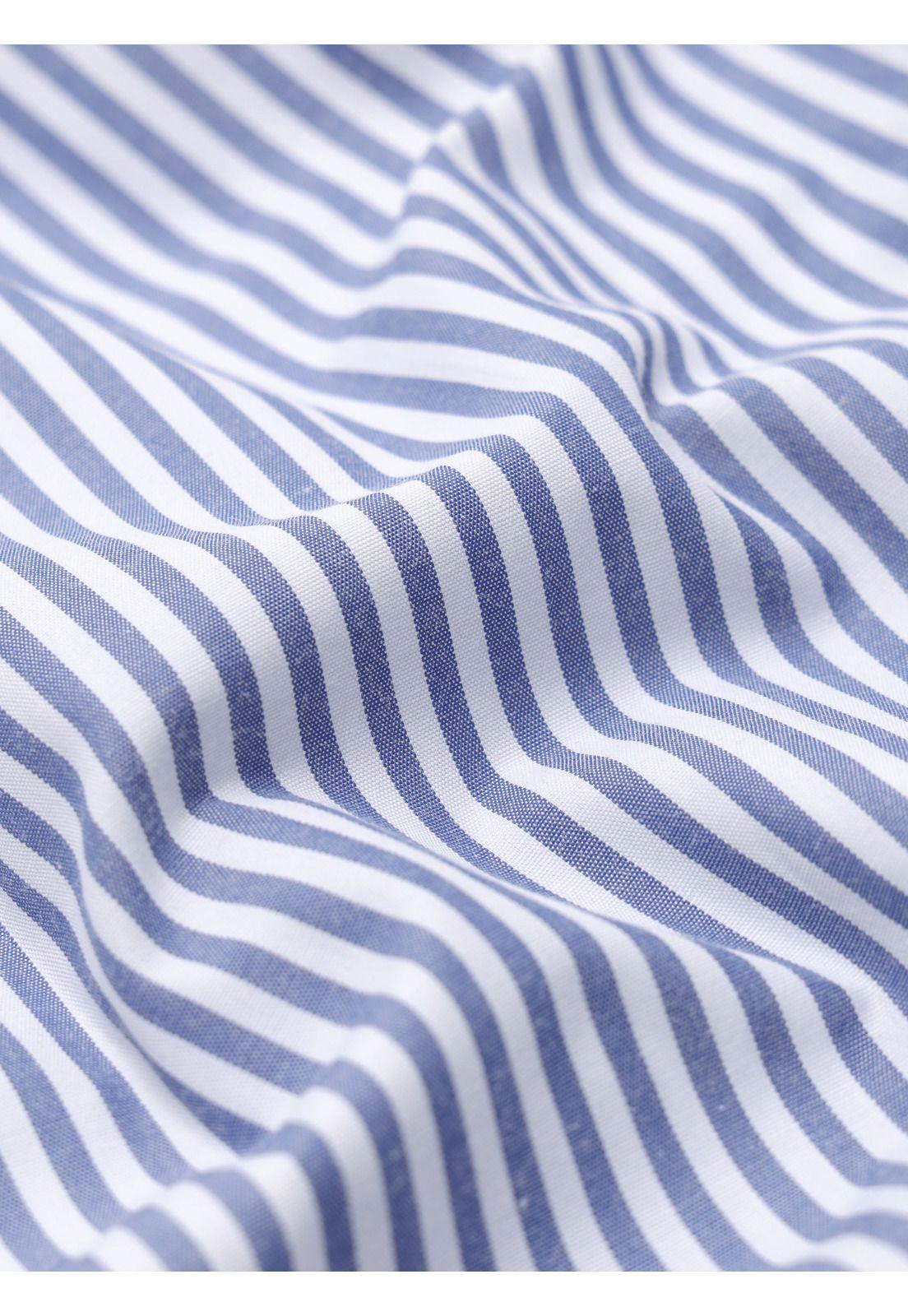 Camisa A Rayas Regular Fit Azul Arrow CM33060AZ-6