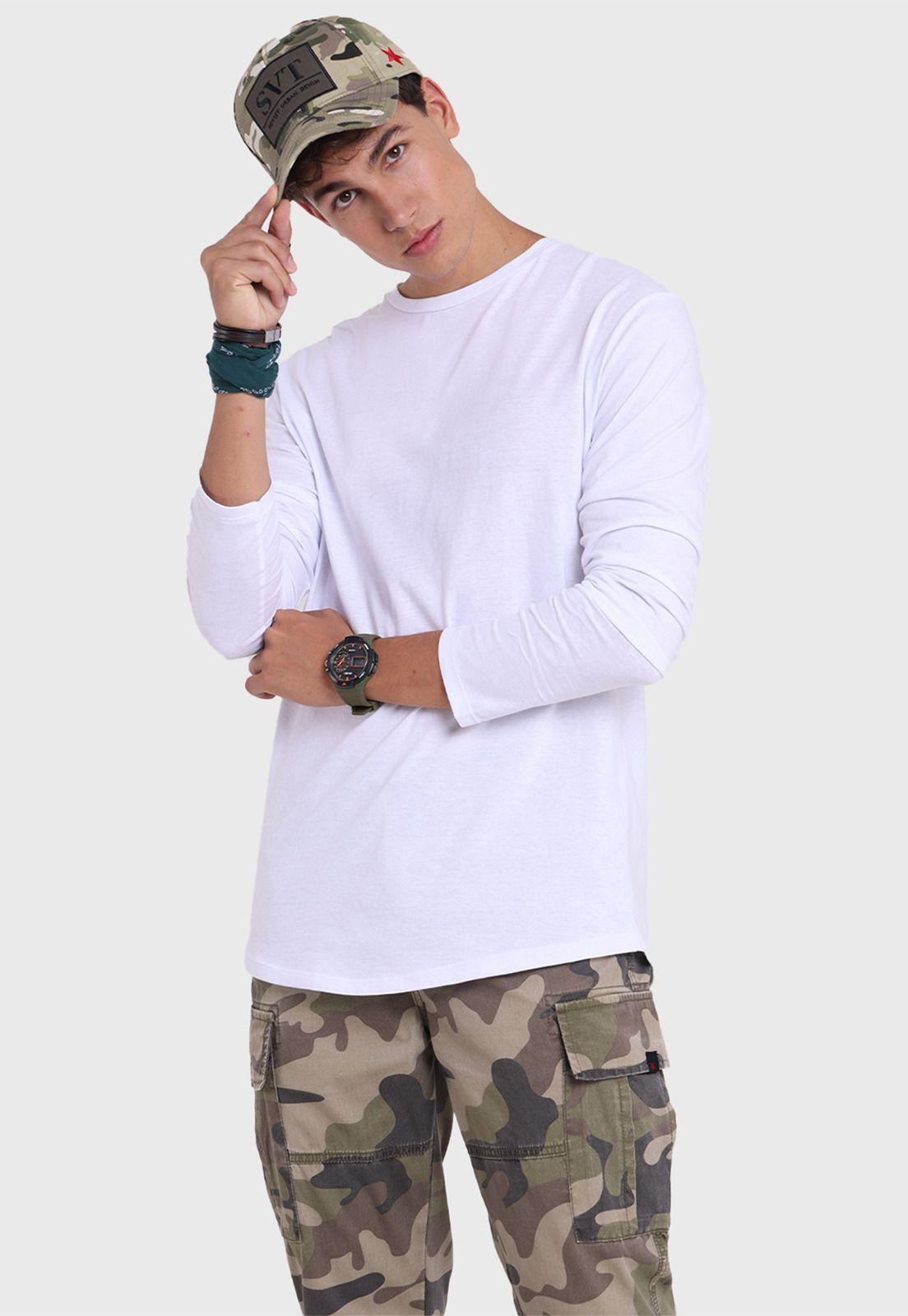 Polera Manga Larga Hombre Soviet SPO2730BL-0