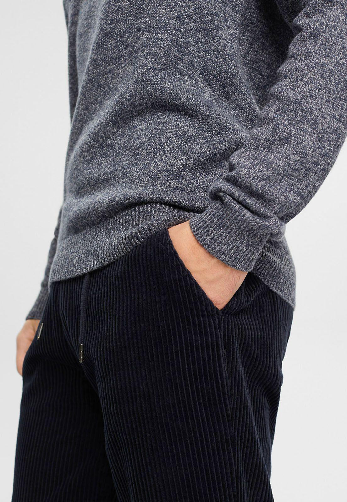 Sweater De Punto Bicolor Hombre Esprit Naranja-2