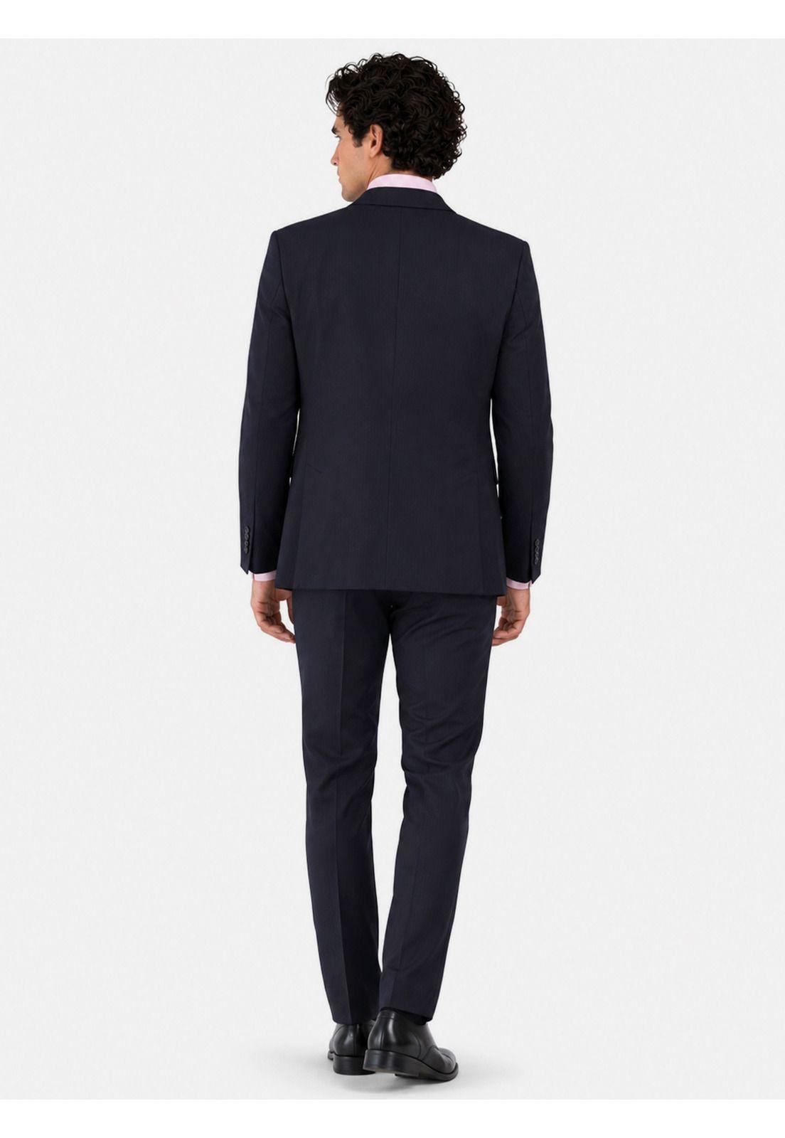 Traje Lana Texturado Tailored Fit Azul Marino Arrow AM3401NB-1