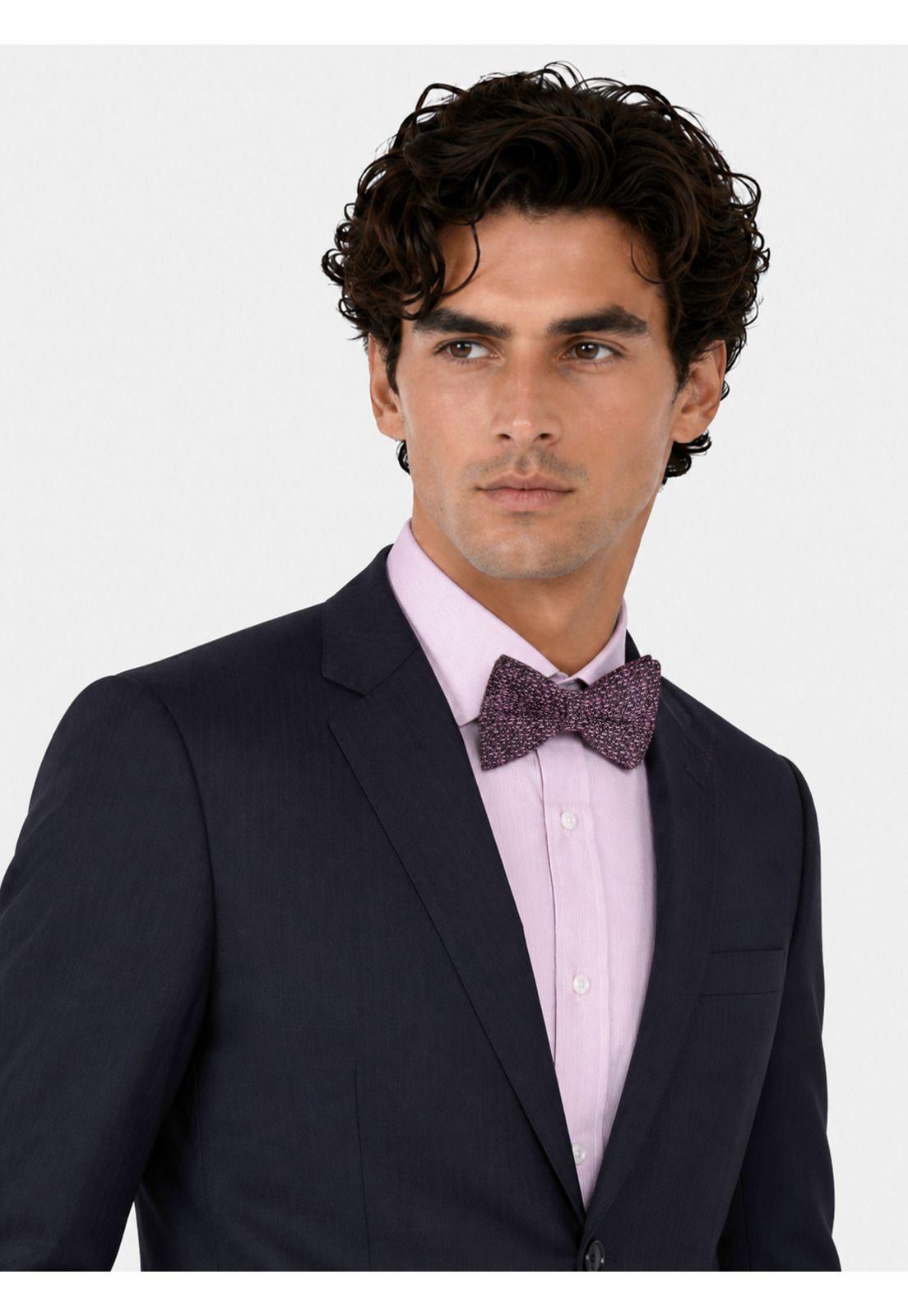 Traje Lana Texturado Tailored Fit Azul Marino Arrow AM3401NB-3