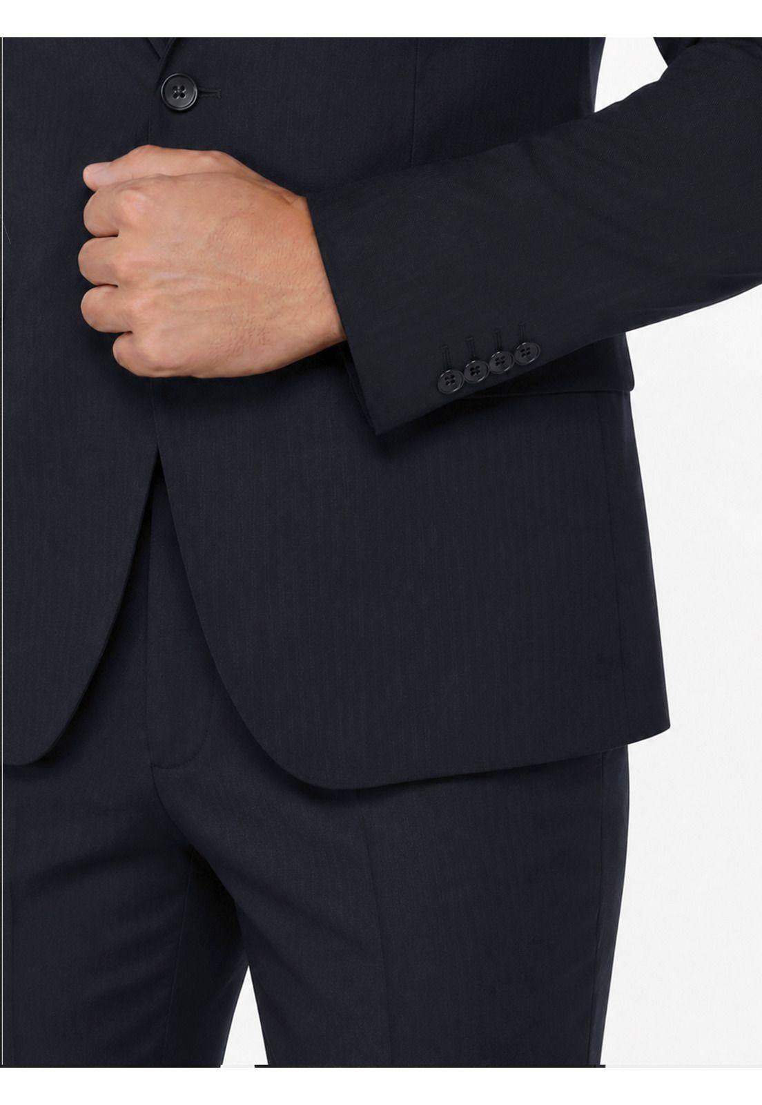Traje Lana Texturado Tailored Fit Azul Marino Arrow AM3401NB-4