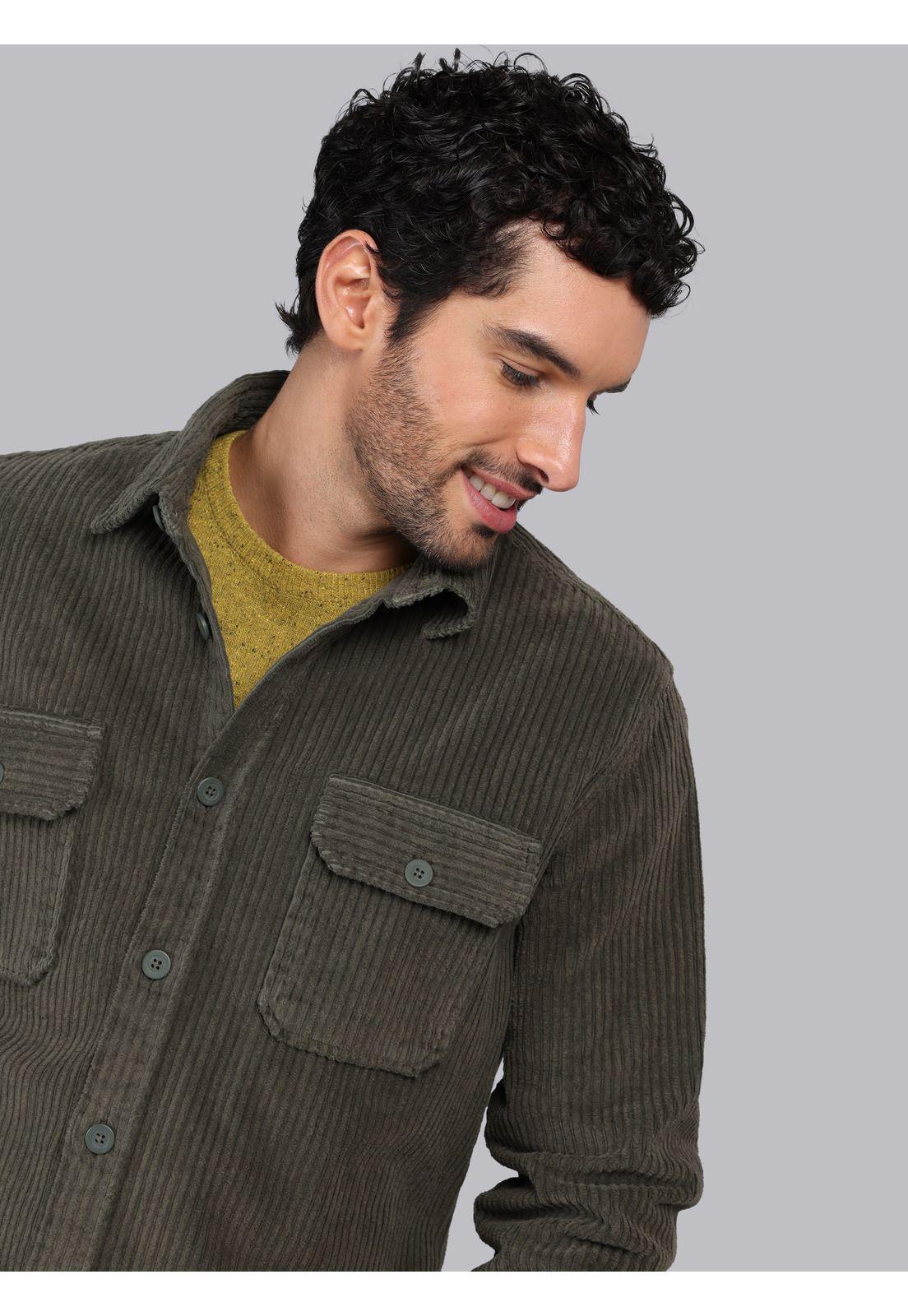 Overshirt Stone Wash Regular Fit Verde Piero Butti PBCIG32VE-2