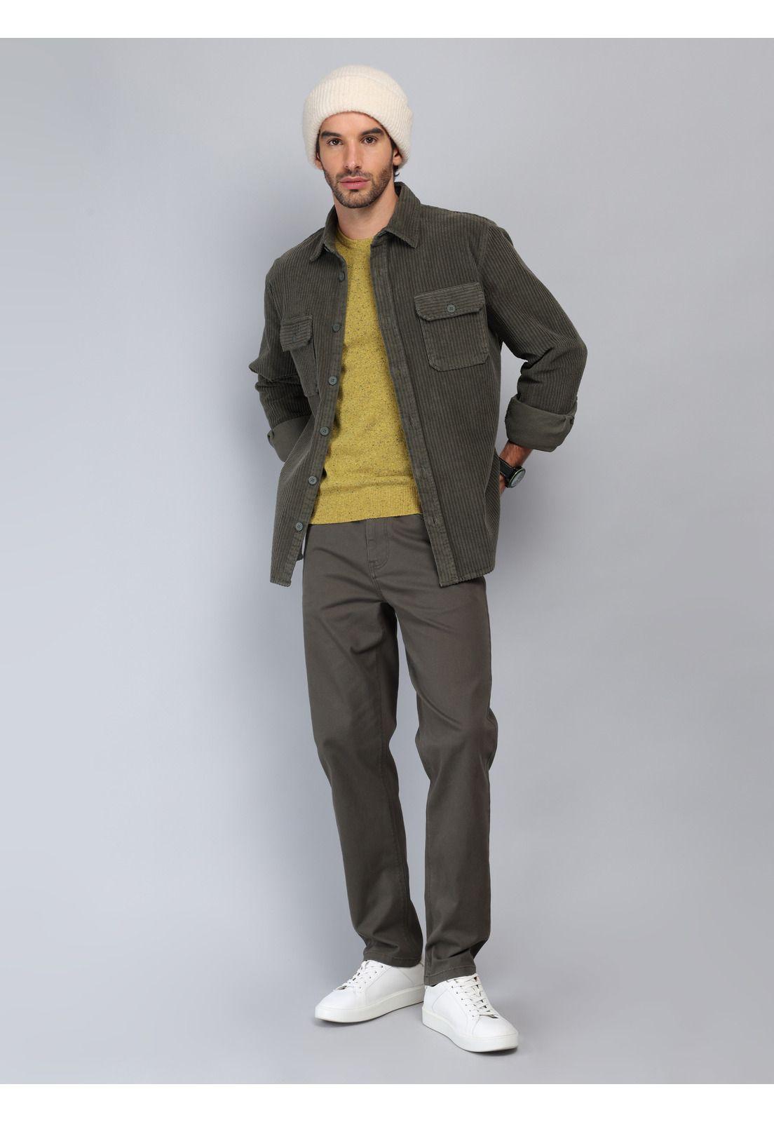 Overshirt Stone Wash Regular Fit Verde Piero Butti PBCIG32VE-3