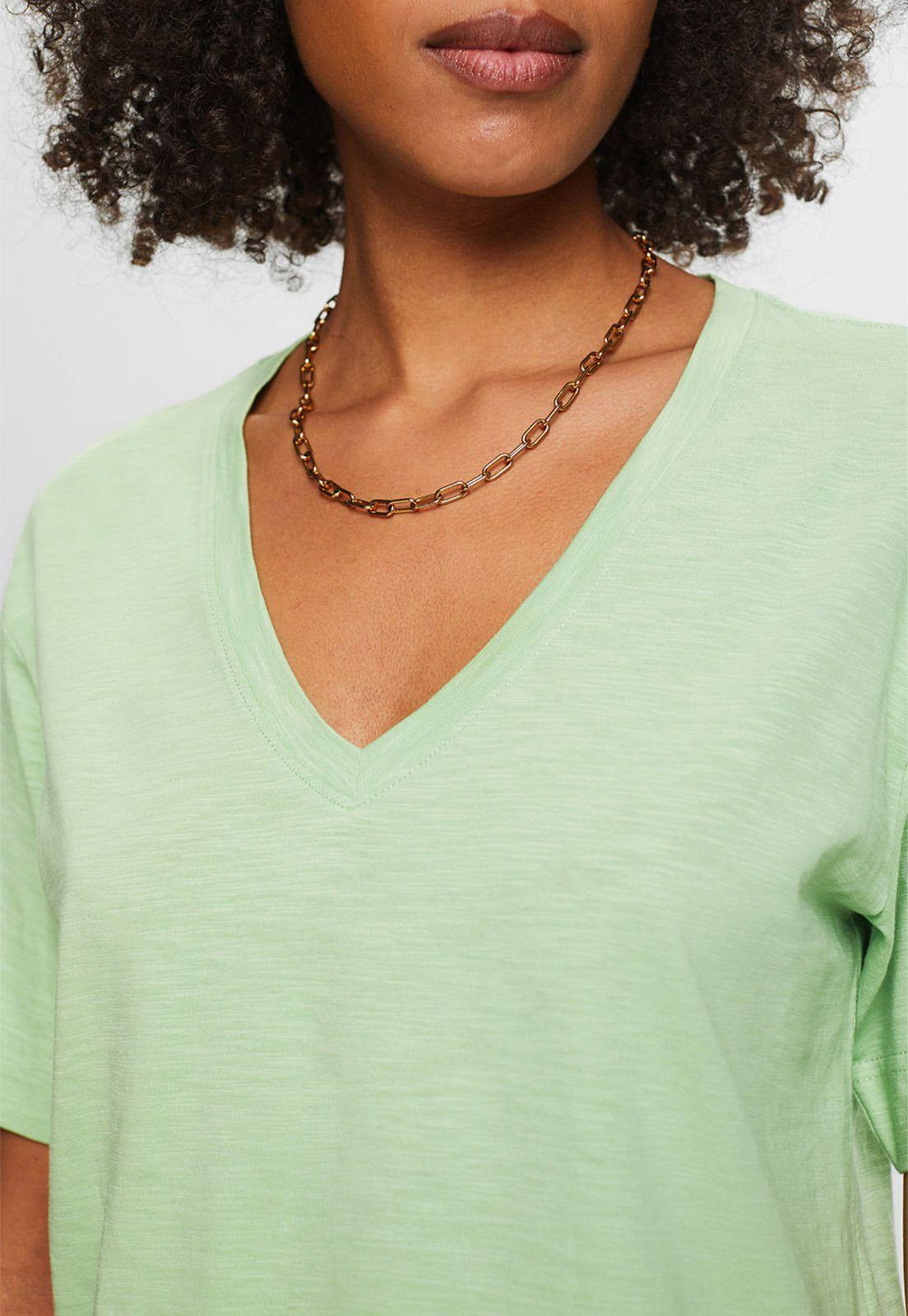 Polera Flameada Cuello V Mujer Esprit 034EE1K327-2