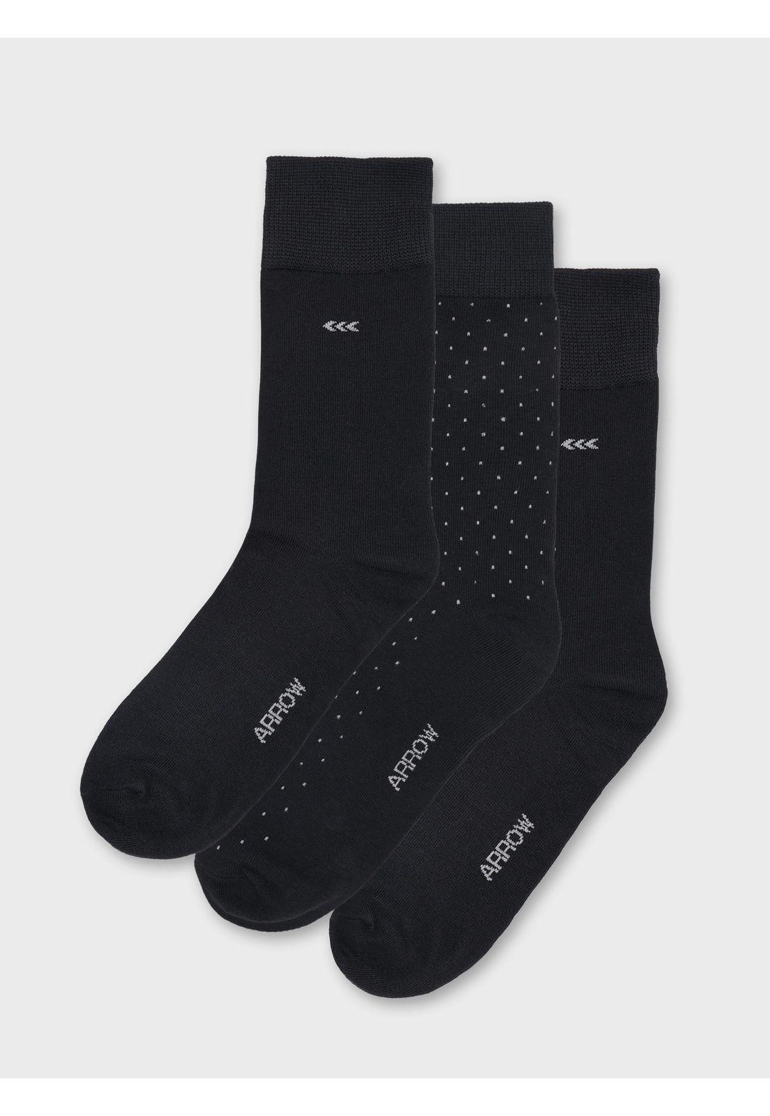 Calcetines Pack 3 Unidades Algodón Arrow CP32614NE-3
