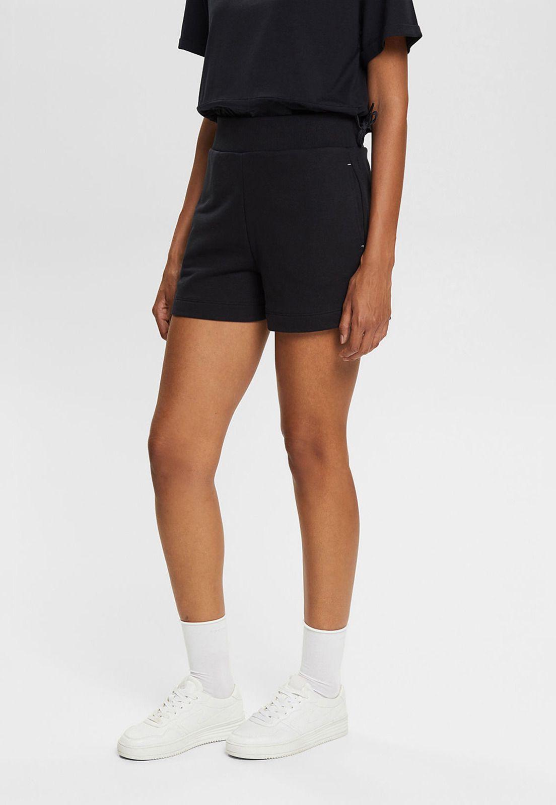 Short Deportivo De Felpa Con Cintura Ancha Mujer Esprit-0