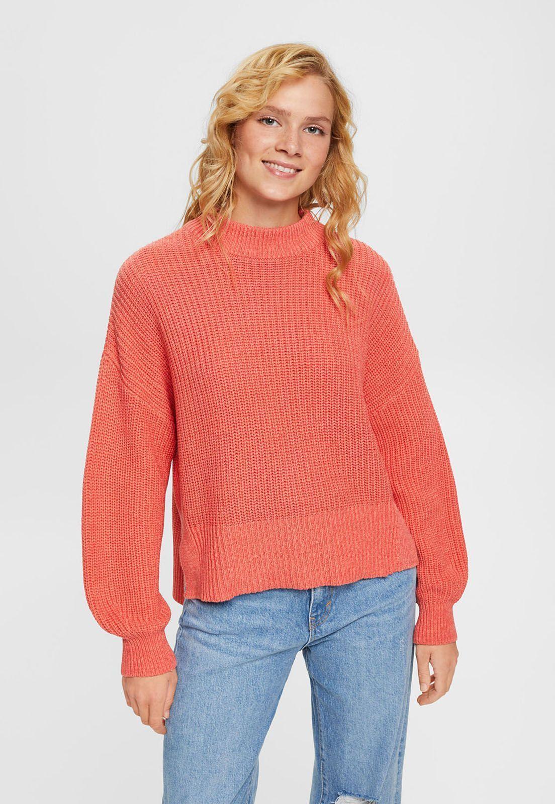 Sweaters De Punto Acanalado Mujer Esprit-0