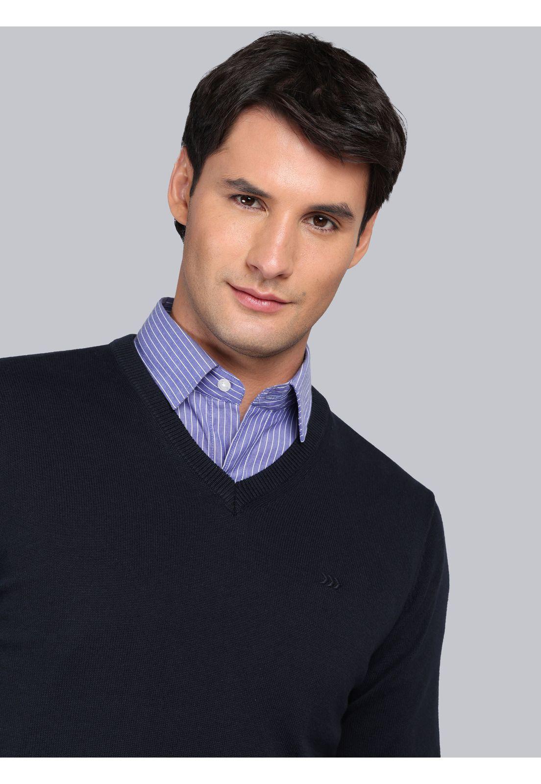 Sweater Liso Cuello V Arrow-2