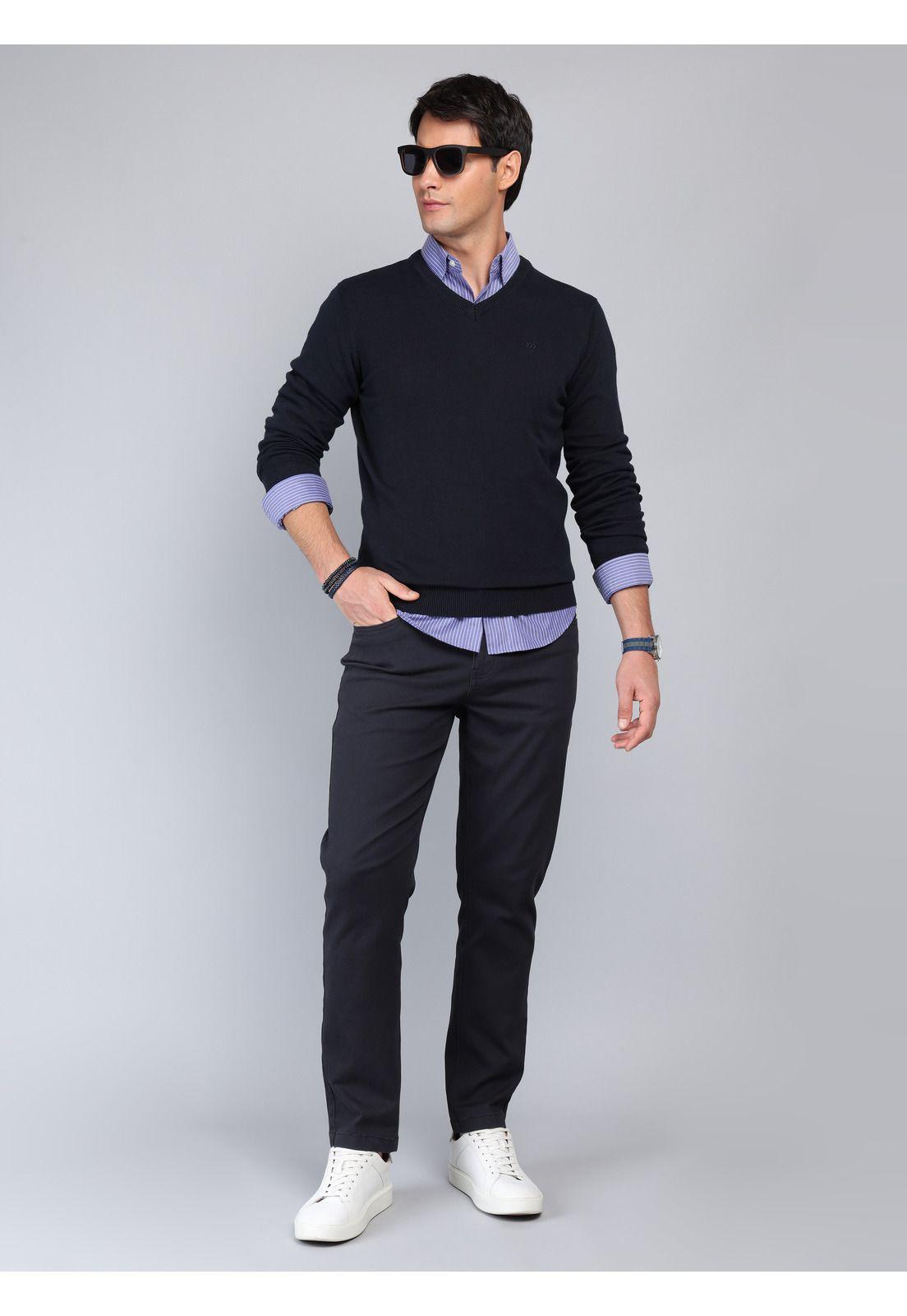 Sweater Liso Cuello V Arrow-3