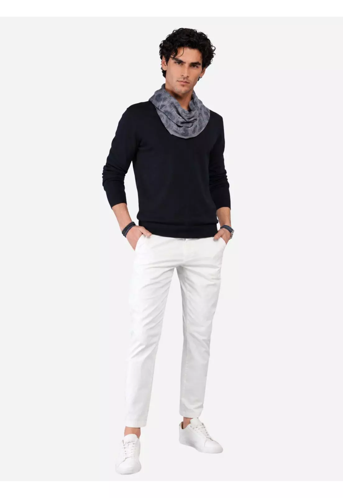 Sweater Liso Cuello V Arrow-3