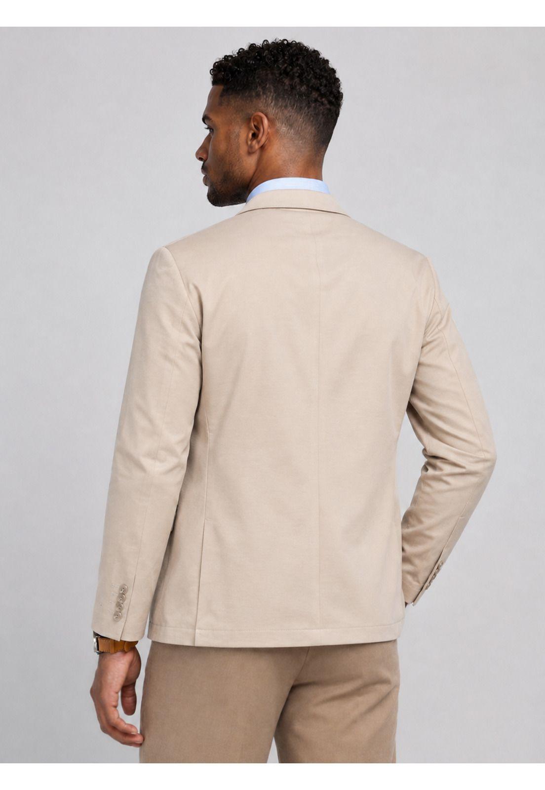 Blazer Poli Viscosa Spandex Tailored Fit Beige Van Heusen VHBZ603BE-1