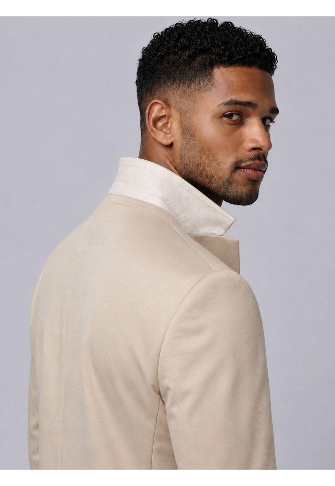 Blazer Poli Viscosa Spandex Tailored Fit Beige Van Heusen VHBZ603BE-2