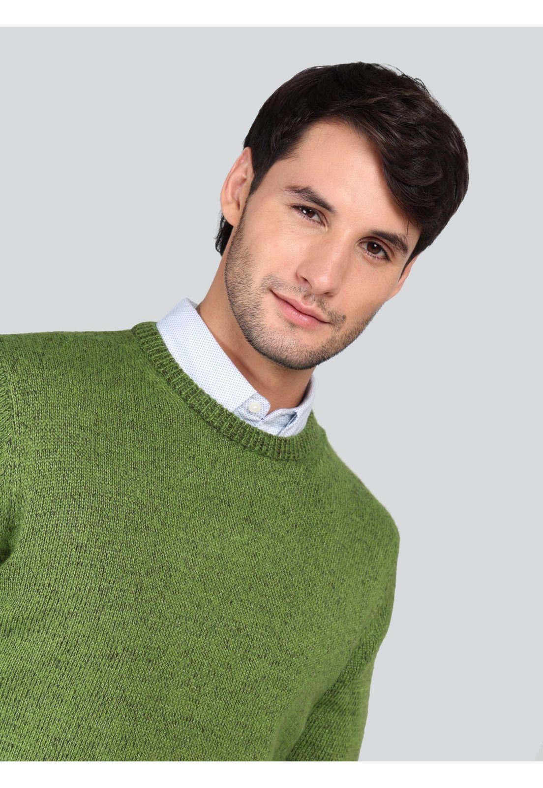 Sweater Cuello Redondo Regular Fit Verde Arrow SW33099VE-2