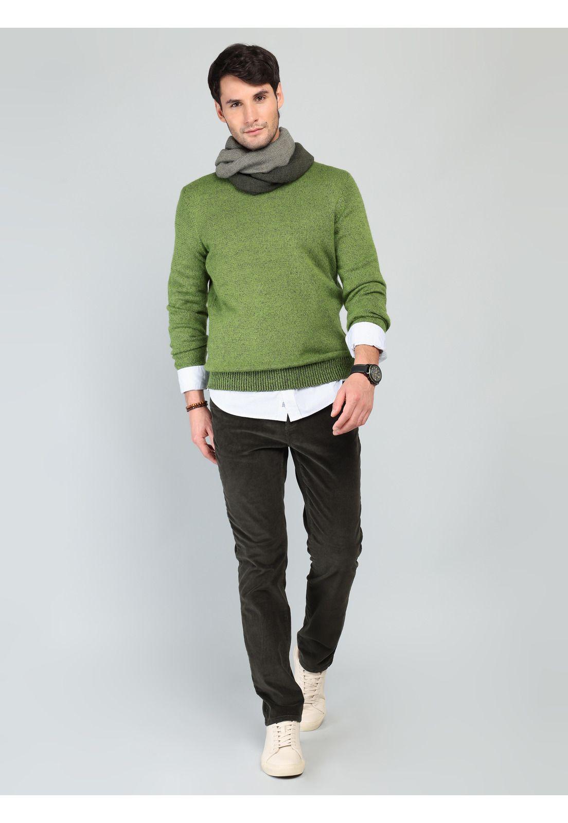 Sweater Cuello Redondo Regular Fit Verde Arrow SW33099VE-3