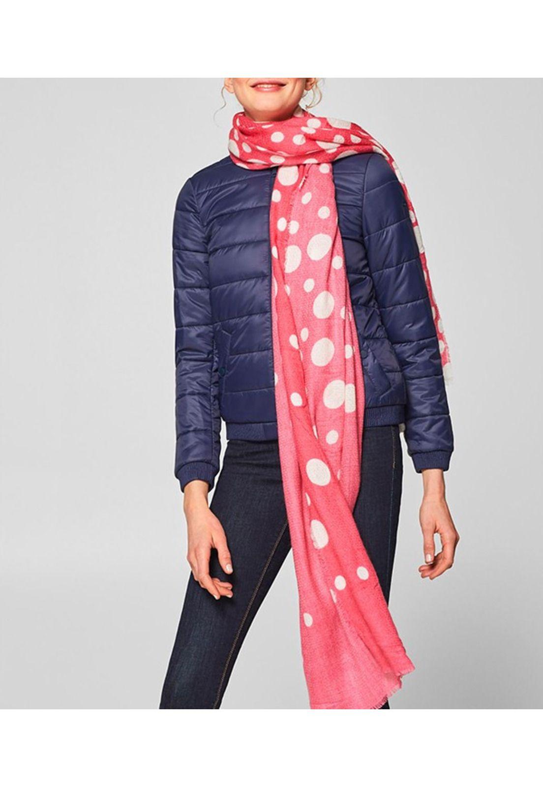 Bufanda oversize con lunares-0