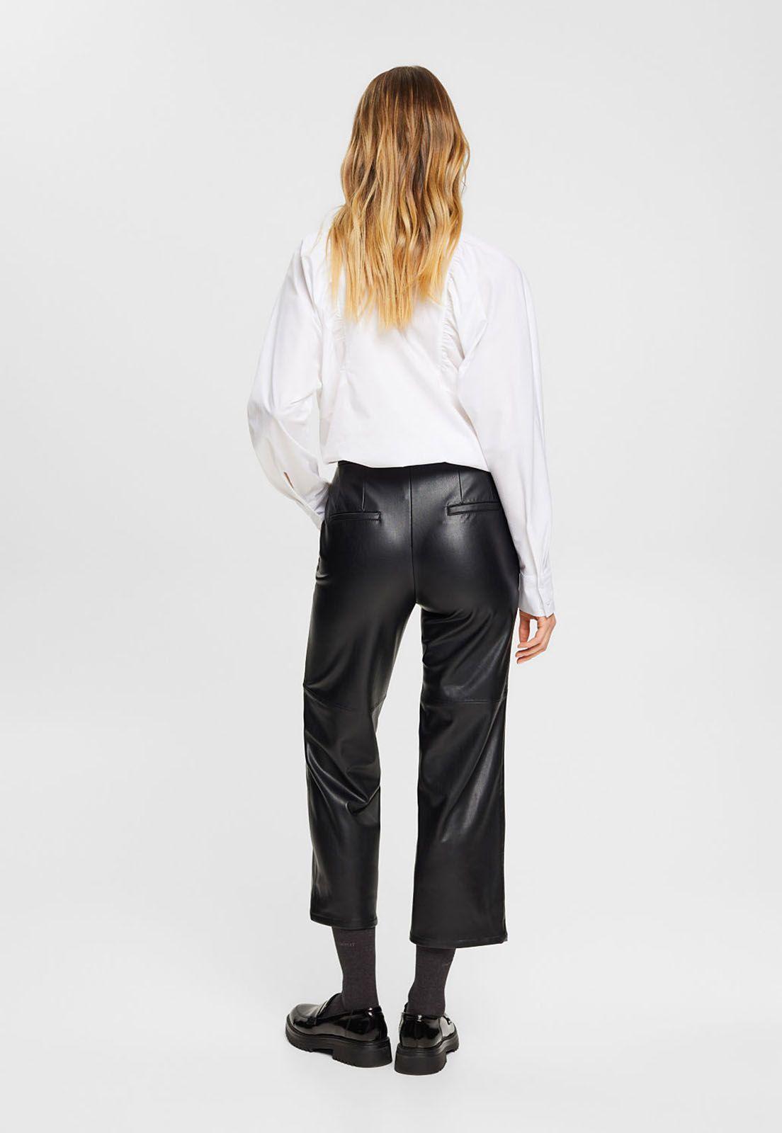 Pantalones Skinnys De Polipiel Mujer Esprit-1