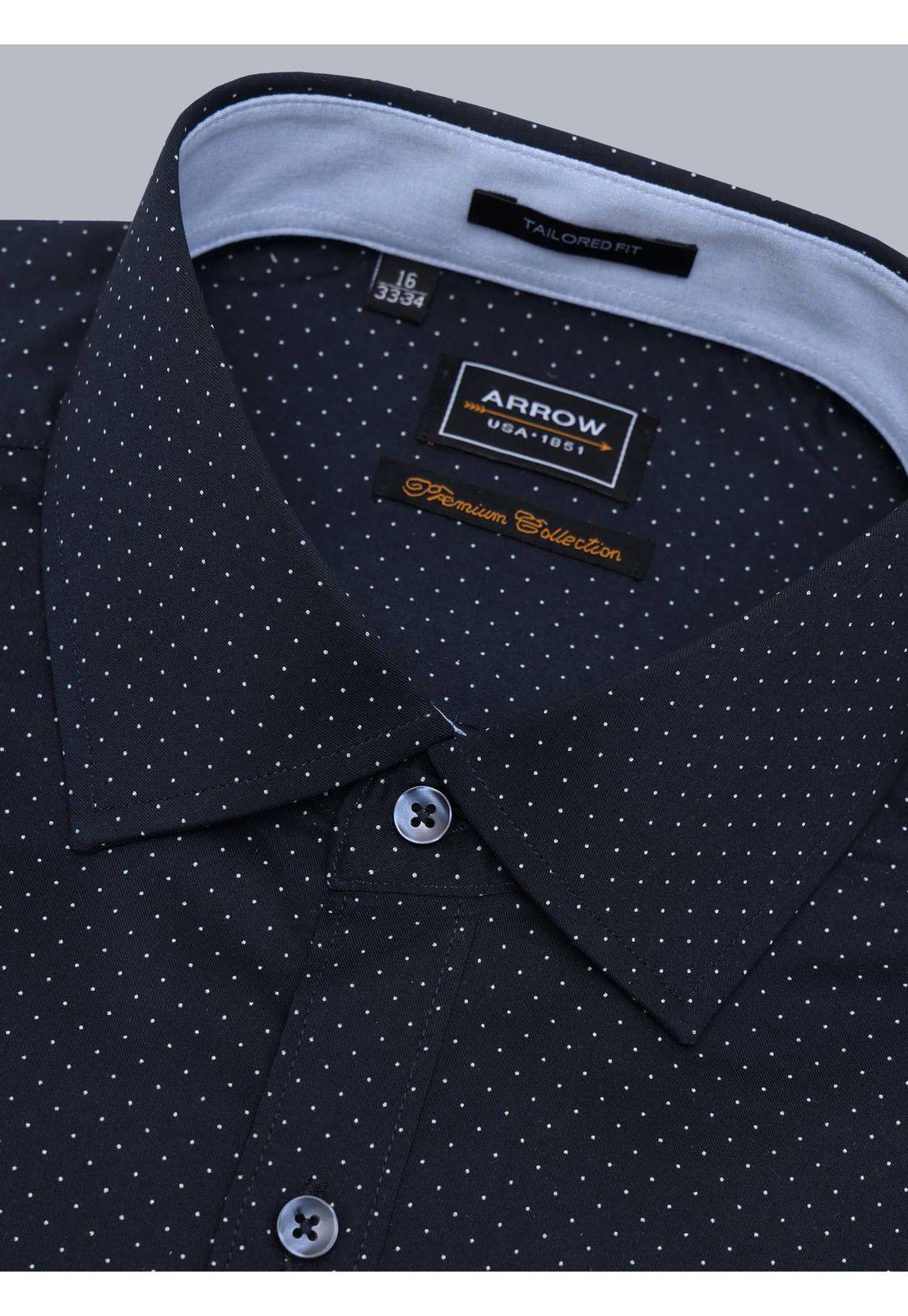 Camisa Formal Spandex Tailored Fit Azul Marino Arrow ARM0510AZ-1
