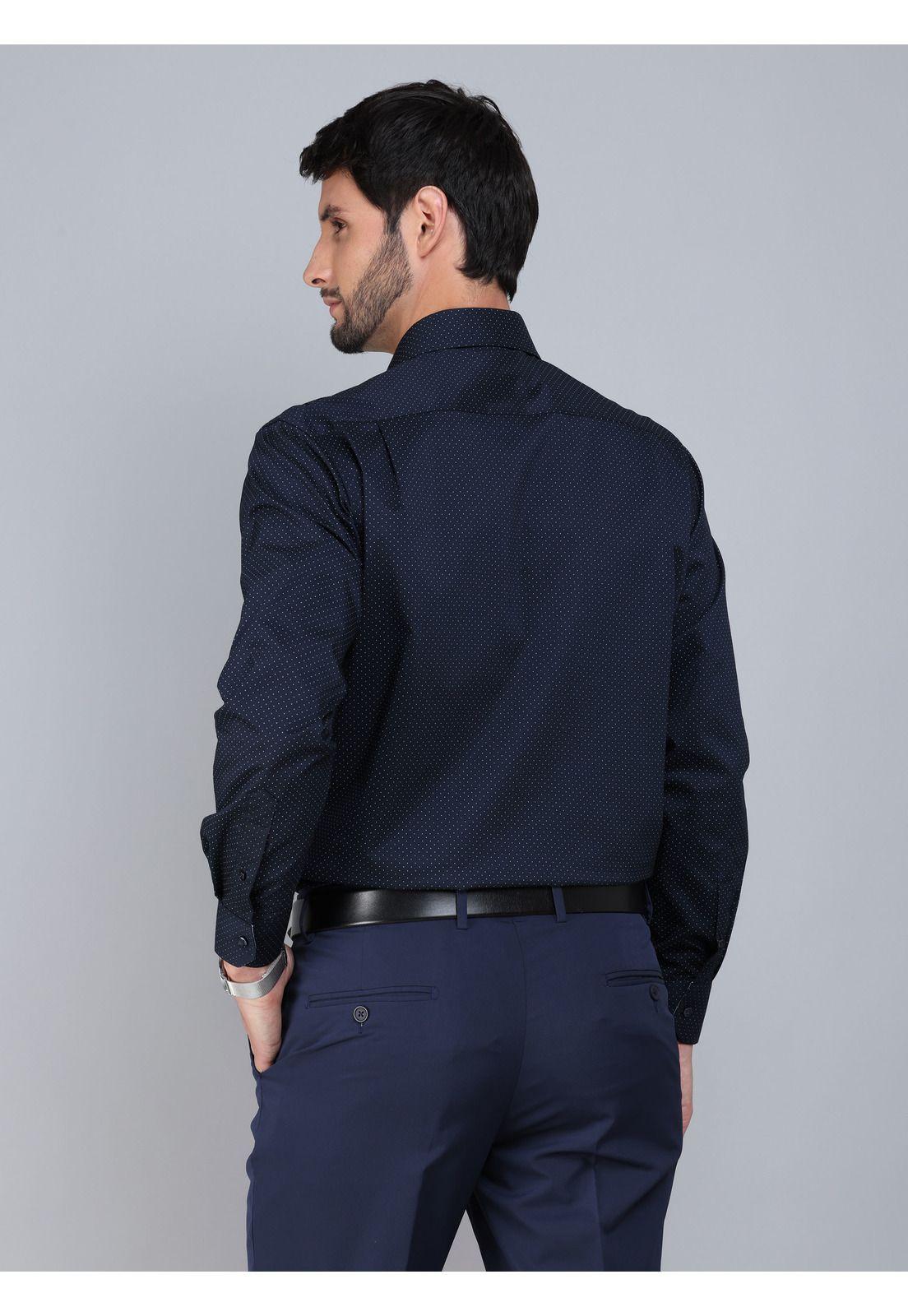 Camisa Formal Spandex Tailored Fit Azul Marino Arrow ARM0510AZ-2