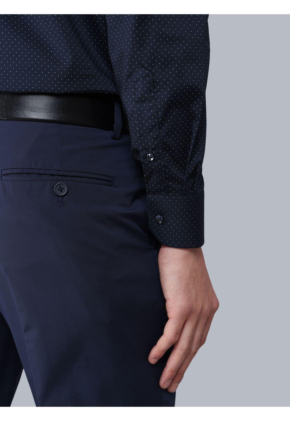 Camisa Formal Spandex Tailored Fit Azul Marino Arrow ARM0510AZ-4