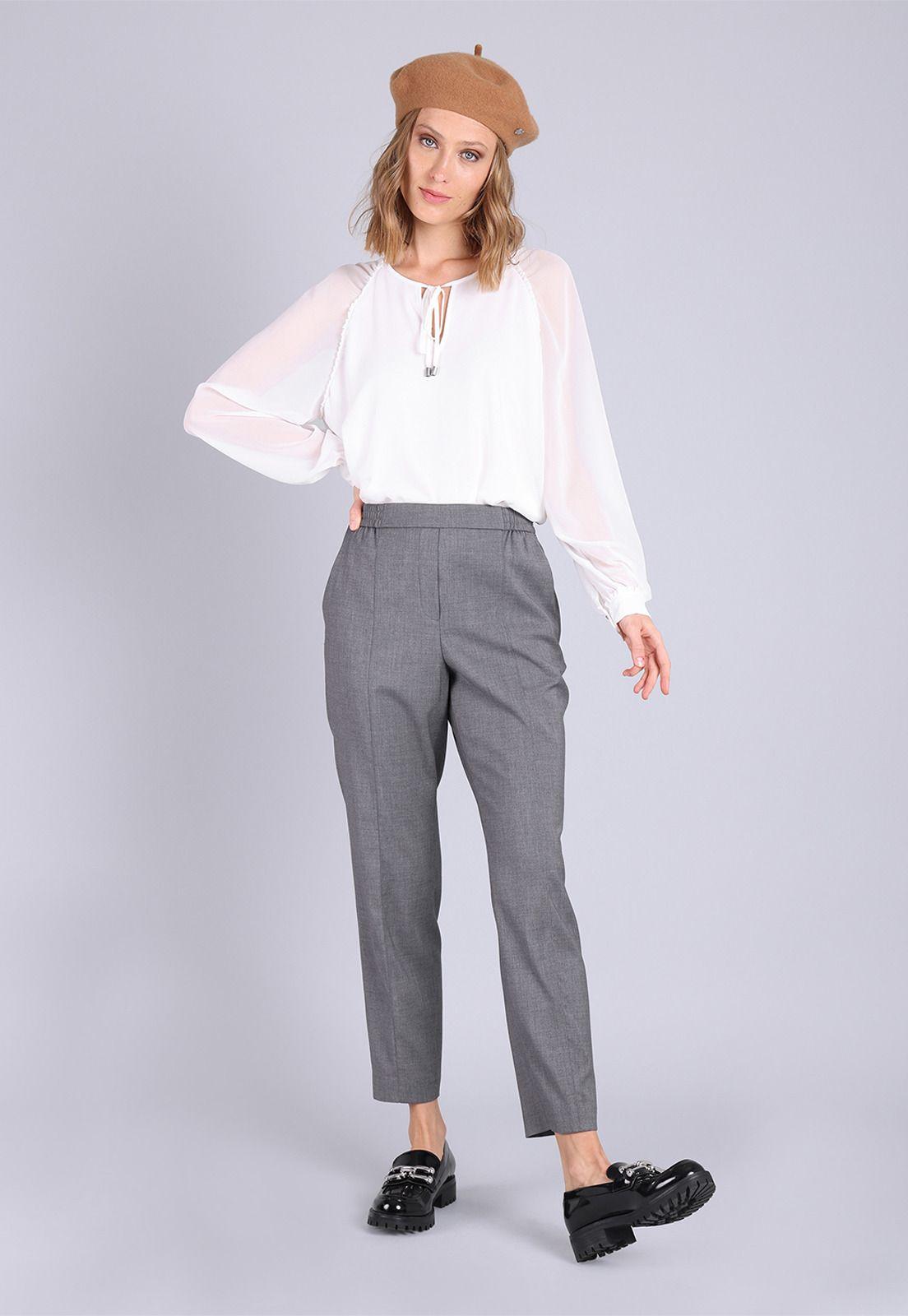 Blusa manga larga con escote abierto Mujer Esprit-3