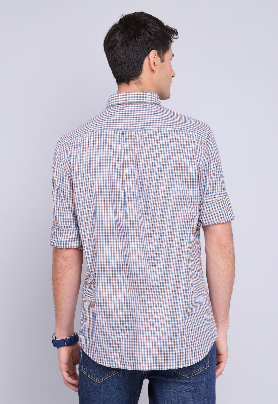 Camisa Cuadros Manga Larga Guy Laroche GLBVF03AZ-1