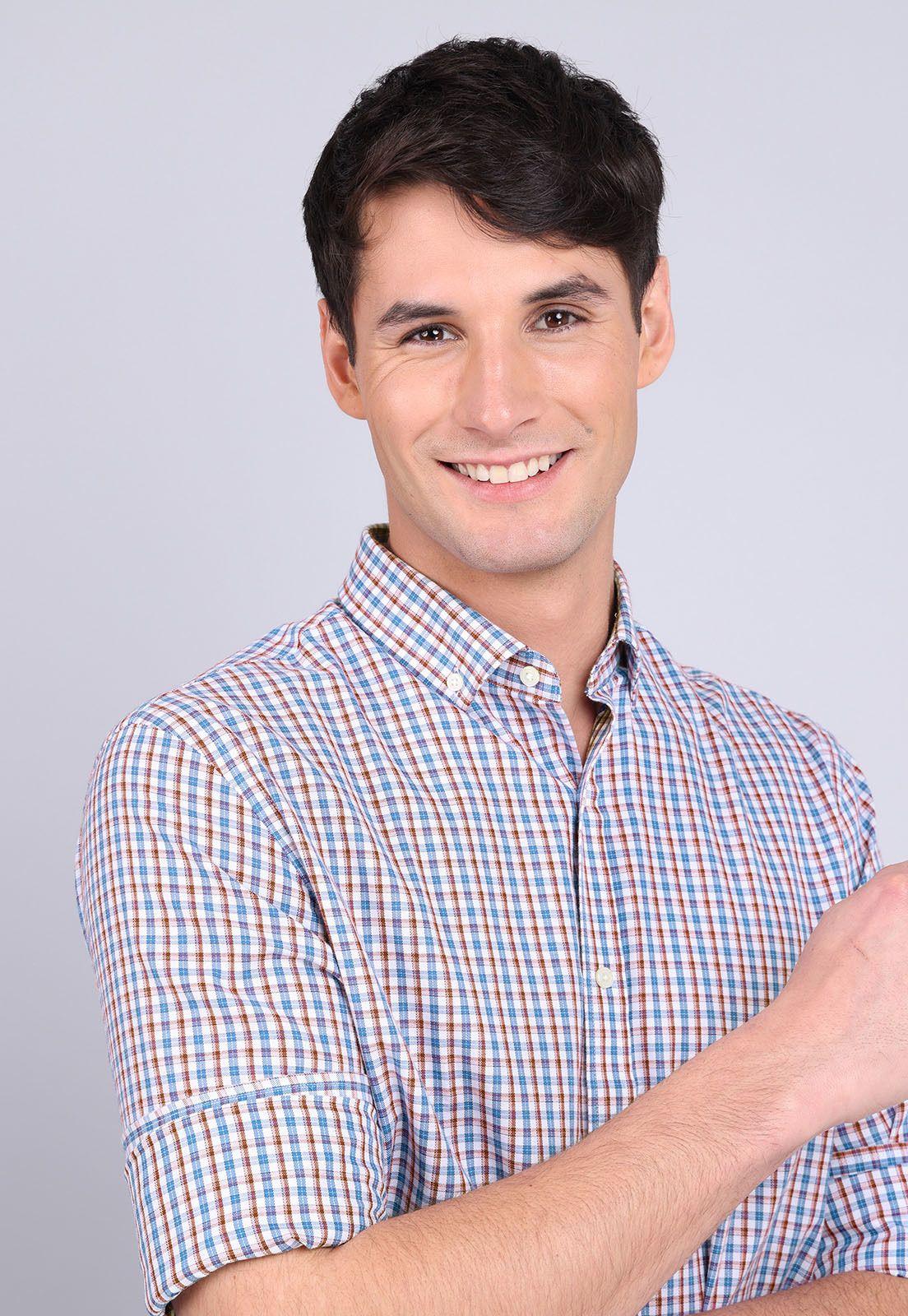 Camisa Cuadros Manga Larga Guy Laroche GLBVF03AZ-2