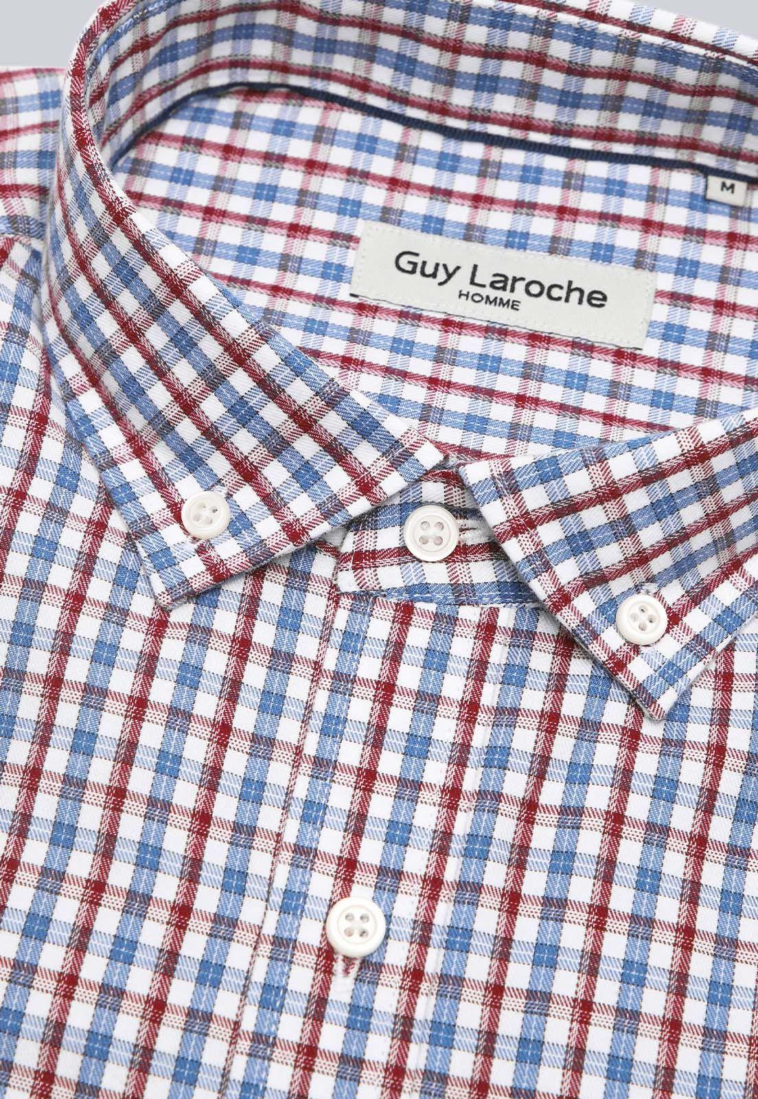 Camisa Cuadros Manga Larga Guy Laroche GLBVF03AZ-4