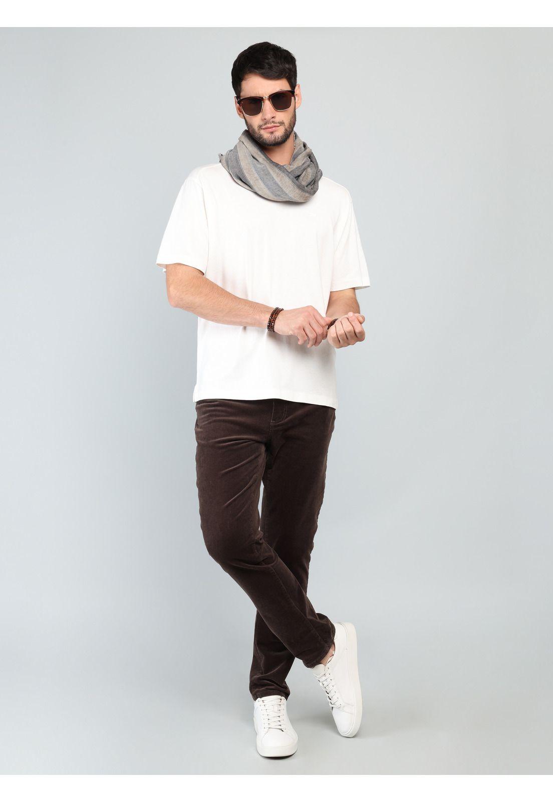 Polera Lisa Stone Wash Regular Fit Crudo Arrow PO33074CR-3