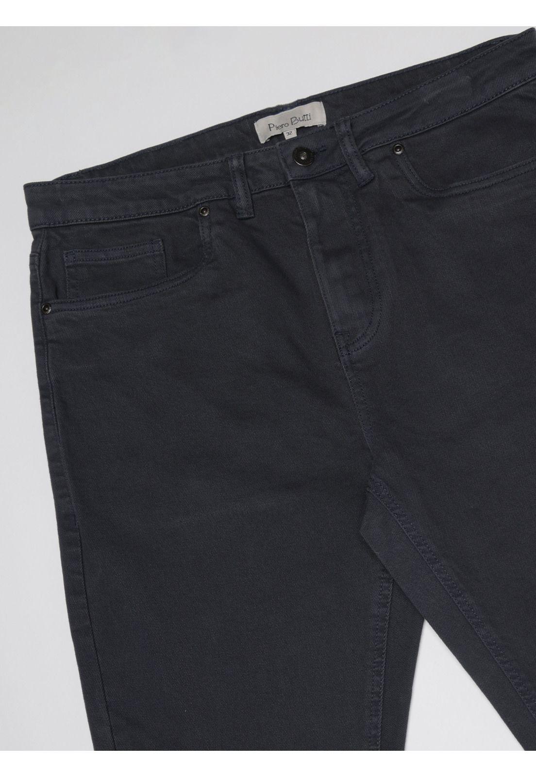 Pantalón Stone Wash Regular Fit Azul Marino Piero Butti PBDVB05NB-4