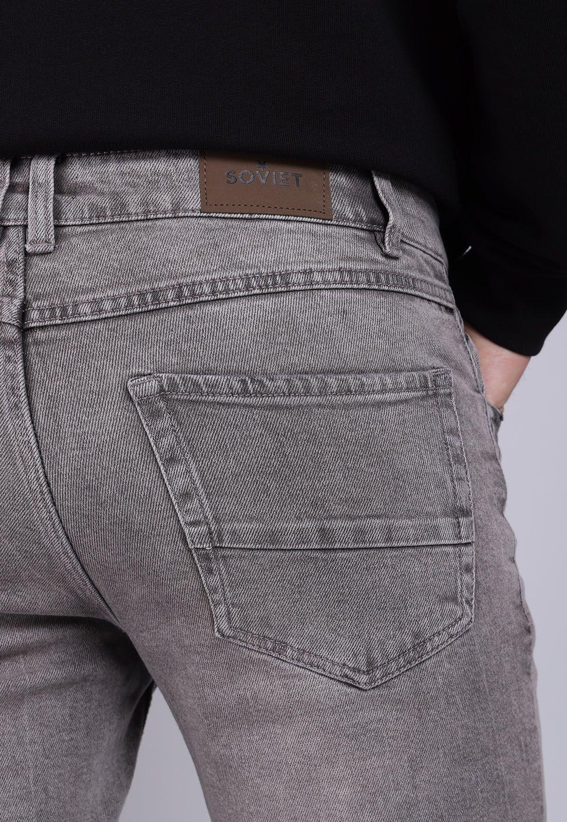 Bermuda Denim Slim Fit Soviet BVSHC90GR-4