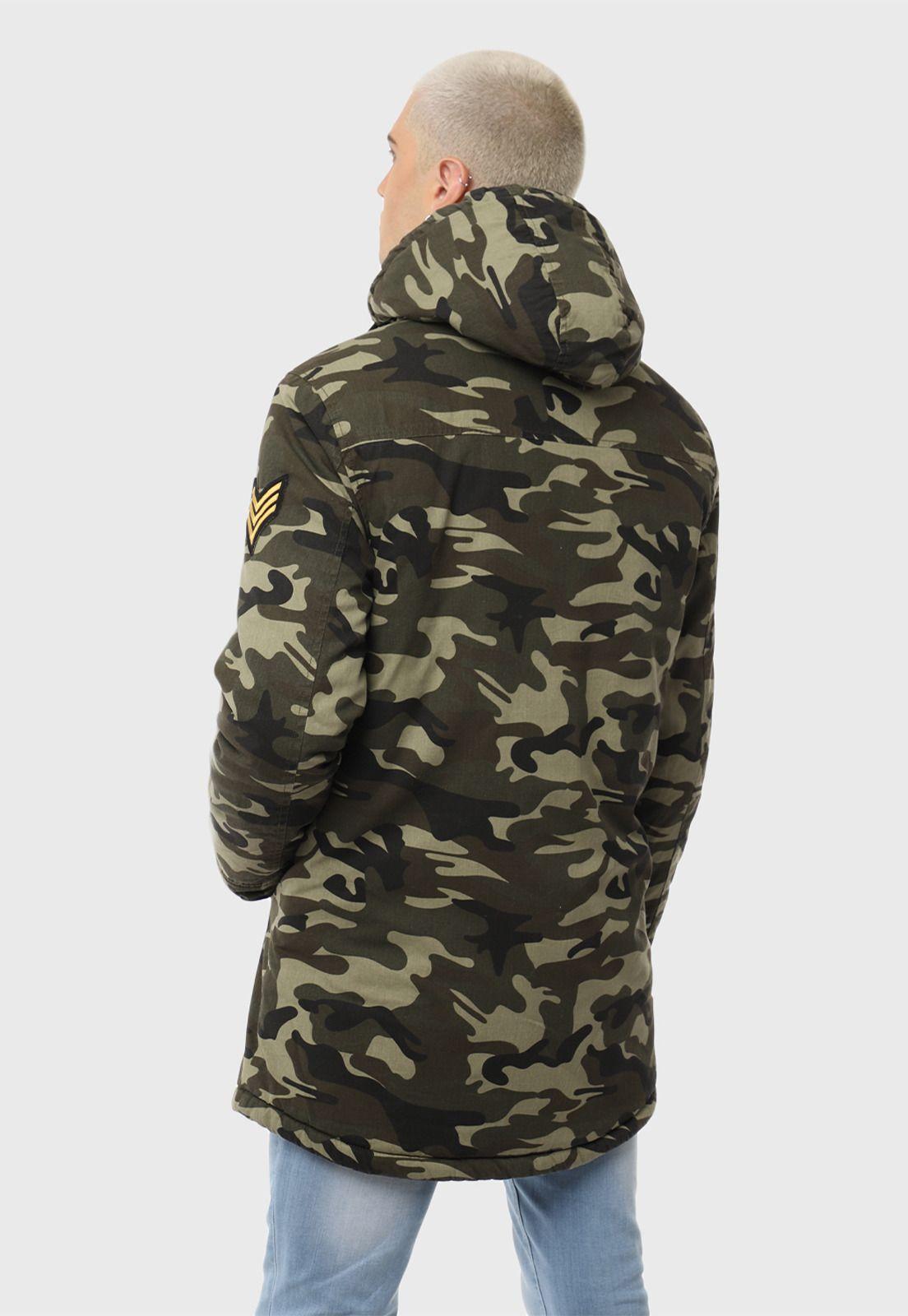 Chaqueta Larga Con Gorro Casual Soviet SVJK283VE-3