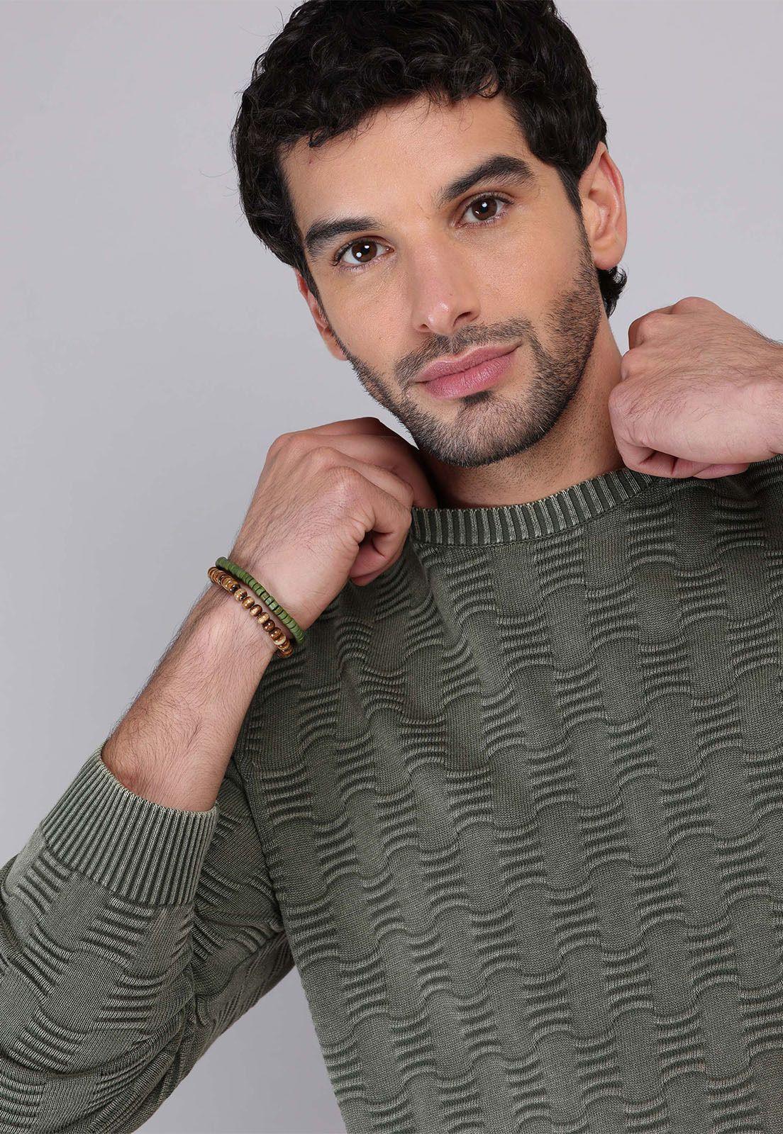 Sweater Texturado Stone Wash Soviet SCVI031OL-2