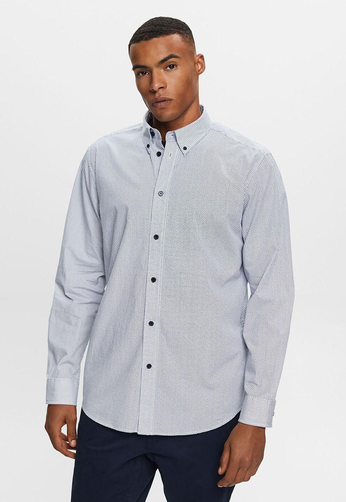 Camisa Estampada Manga Larga Hombre Esprit 073EE2F307-0
