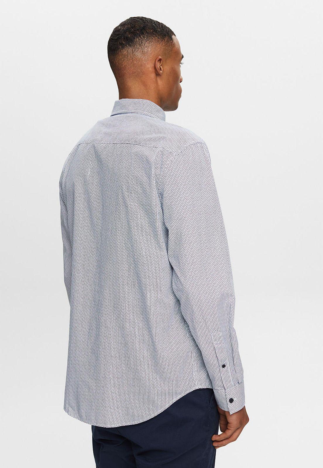 Camisa Estampada Manga Larga Hombre Esprit 073EE2F307-1