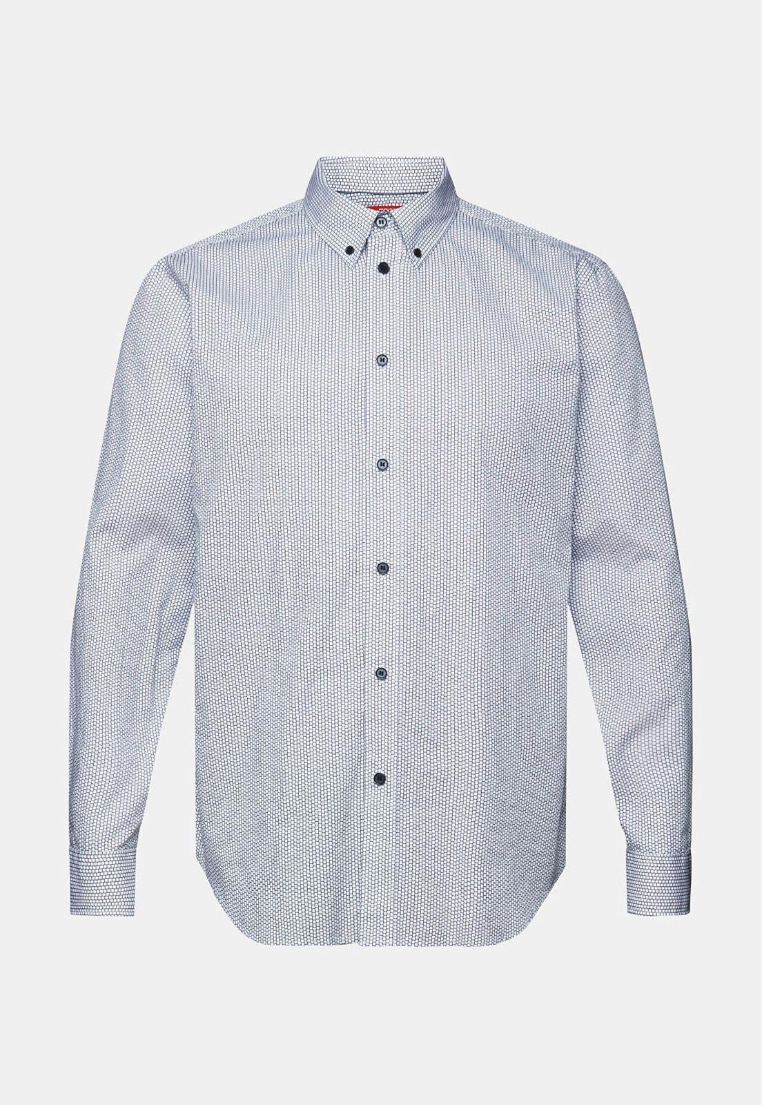 Camisa Estampada Manga Larga Hombre Esprit 073EE2F307-4