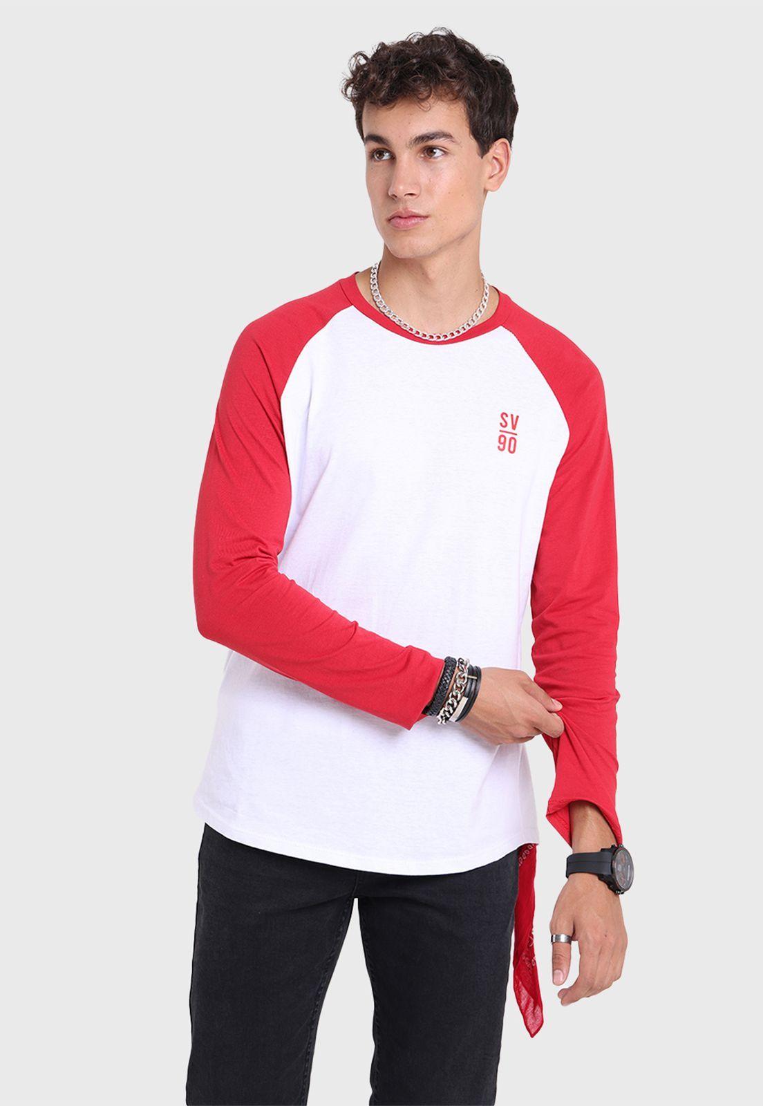 Polera Manga Larga Bicolor Hombre Soviet-1