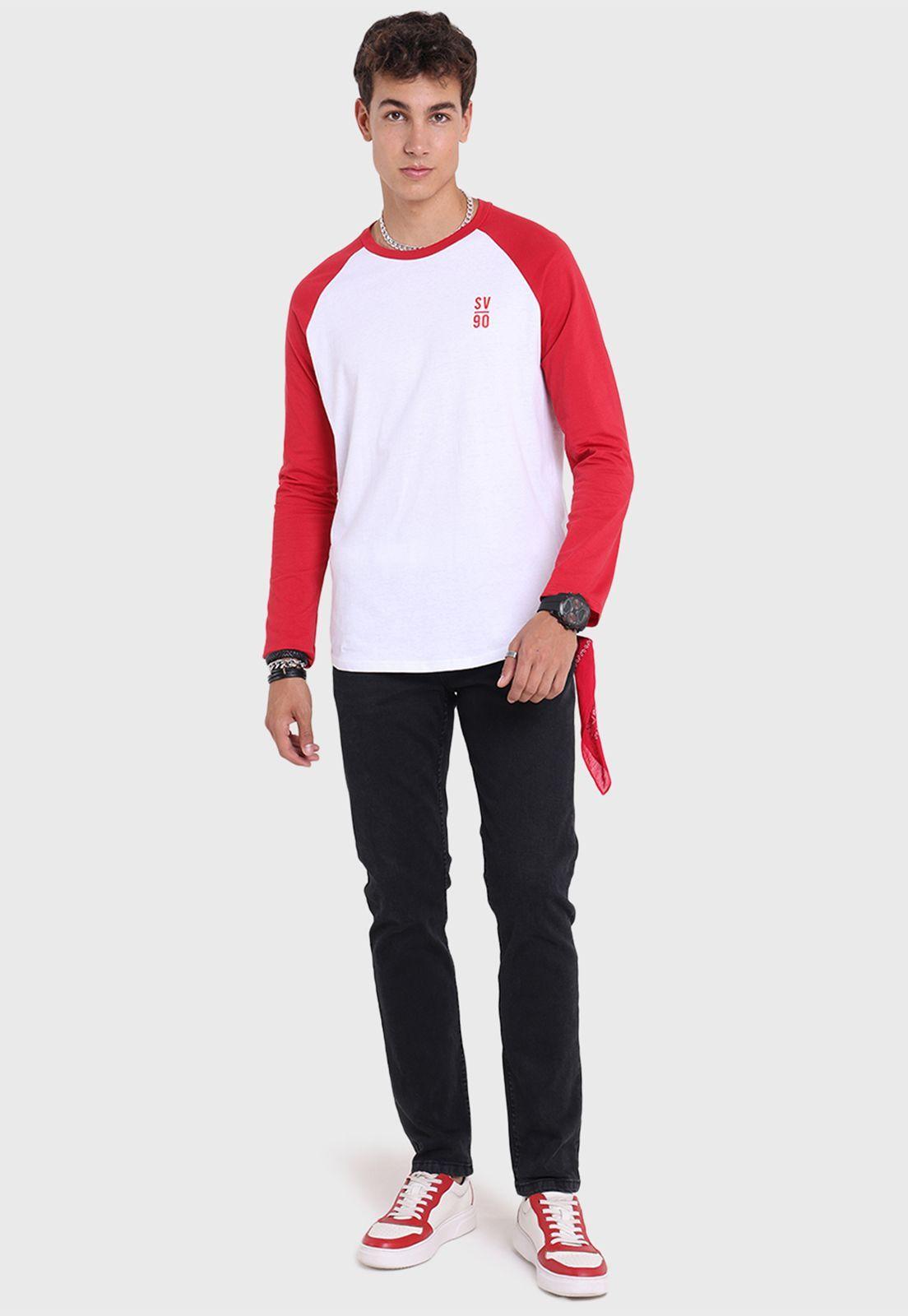 Polera Manga Larga Bicolor Hombre Soviet-4